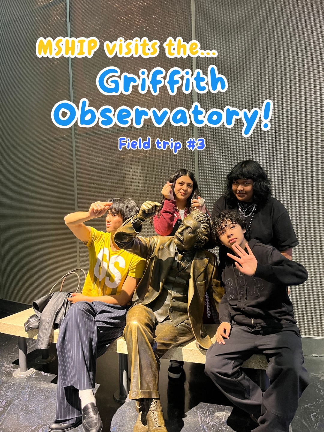 Last Saturday, Mentorship visited the Griffith Observatory🔭!! Mentees and mentors enjoyed interacting with the different exhibits and got a birds eye-view of Los Angeles!!