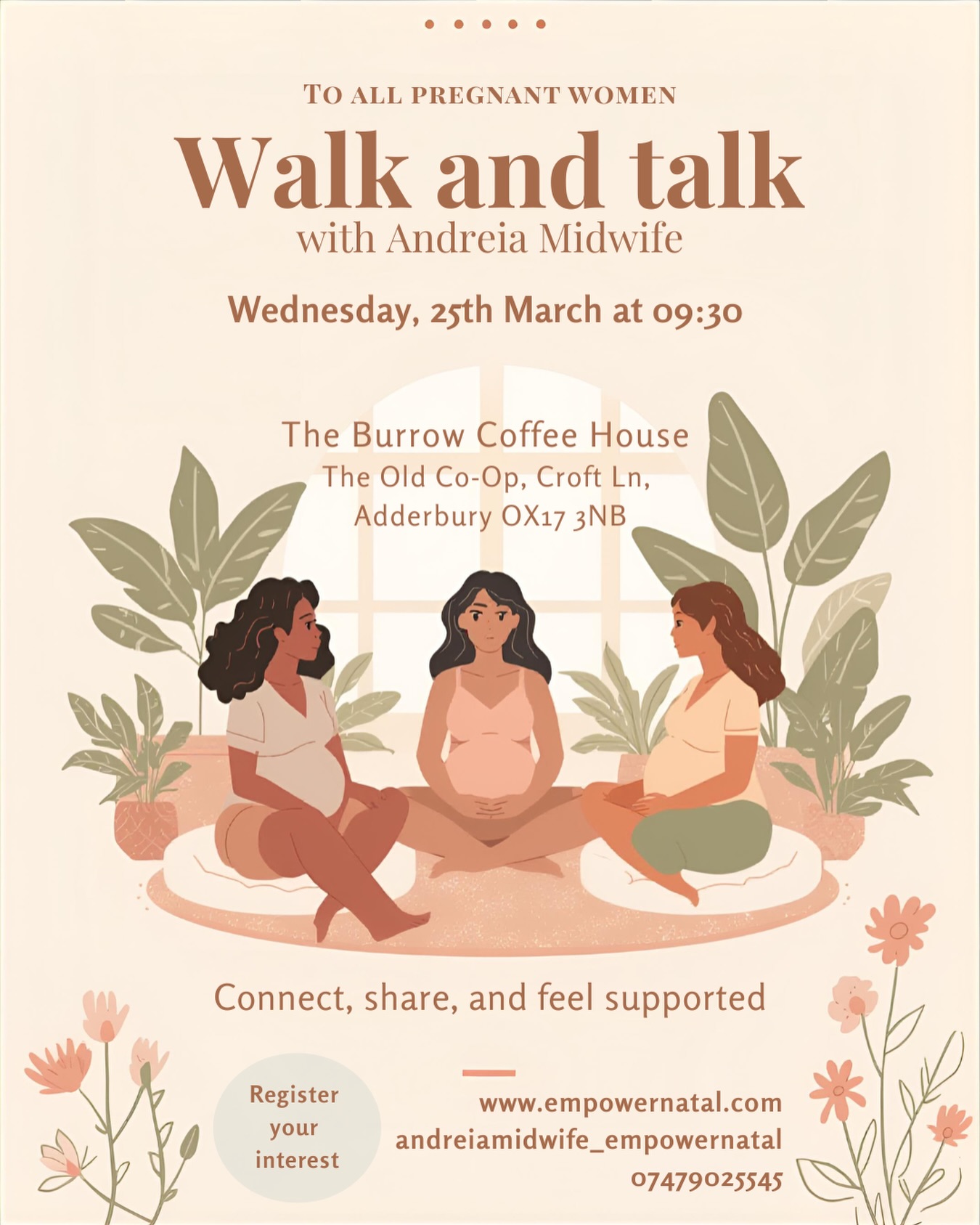 ✨Next month Walk and Talk for Pregnant women ✨
Come and join me @burrowcoffeehouse for March’s free event with me, Andreia Midwife.
🤰🏻welcomed to all pregnant women
📆25th March at 9:30
📍The Burrow coffee house in Adderbury
Check my feed to look at the previous event 🩵
Would love to meet you!
PS: if you think can’t make it because of work, you can use this time as antenatal education. You are entitled to it!! This is a very informal, relaxed space, where we connect to each other and share very useful information to your needs. I am here for you! 🥰
👉🏻Register your interest in the link in bio
🙏please share with your friends
#pregnantwomen #banbury #pregnancy #expectingmom #midwife