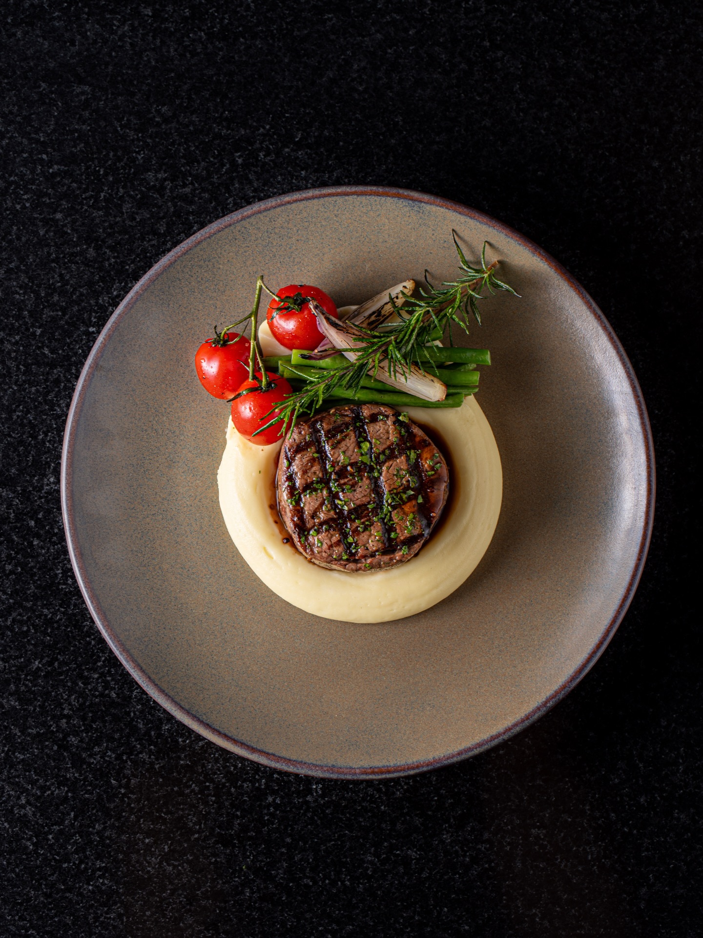 Perfectly seared. Exceptionally tender.
Our Tenderloin Steak is a celebration of precision and flavor rich, refined, and unforgettable.
Would you pair it with red wine or a signature cocktail?