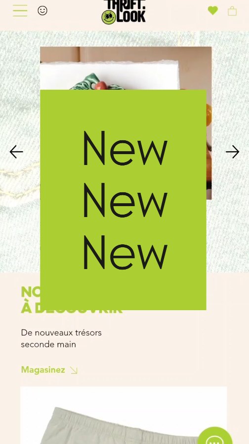 Thrift.Look est maintenant en version mobile 📲
Même friperie, même vibe mais dans ton cell.
Va sur thriftlook.ca avec ton téléphone, clique sur Télécharger dans le pop-up et c’est fait 💖
#thriftlook #friperieenligne #application #new