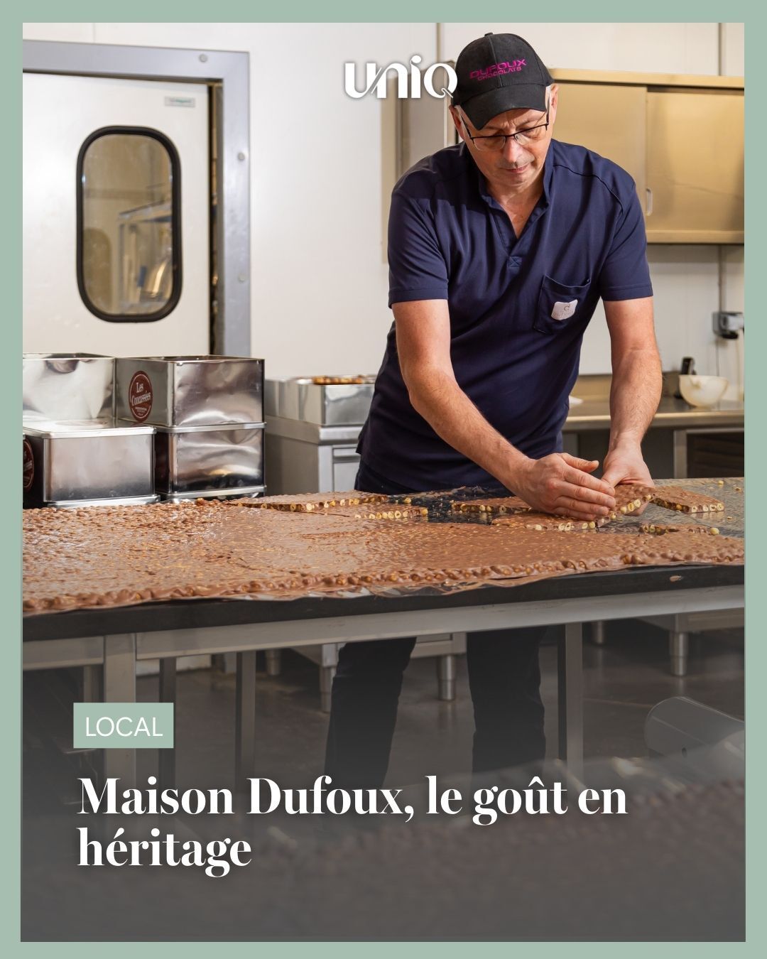 🍫 Maison Dufoux, le goût en héritage
Depuis plus de 60 ans, la Maison Dufoux fait rayonner l’art du chocolat artisanal en Bourgogne. À Charolles, chaque création est façonnée à la main, entre respect du savoir-faire transmis par Bernard Dufoux et audace créative. Ingrédients d’exception, innovation maîtrisée et engagement responsable : ici, le chocolat devient un véritable art de vivre.
📍 À découvrir dans votre magazine local et en boutique à Charolles.