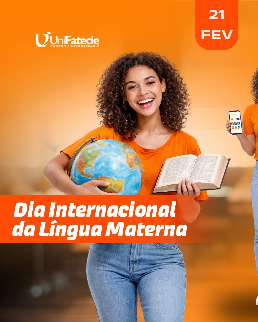 Celebramos hoje a língua que molda
nossa identidade, cultura e expressão.
Que possamos valorizar e preservar cada forma de falar
e de aprender.
#LínguaMaterna #DiversidadeLinguística #UniFatecie