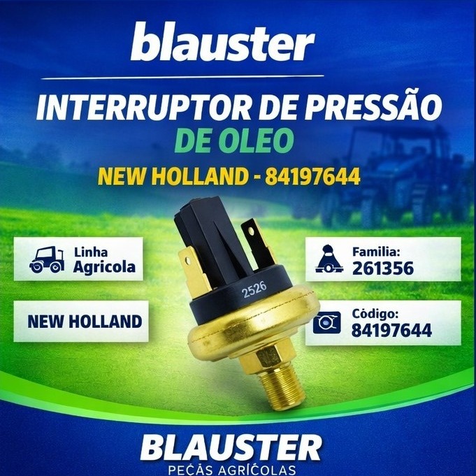 🚜💙 INTERRUPTOR DE PRESSÃO DE ÓLEO
Peça essencial para o bom funcionamento do seu equipamento agrícola!
✅ Aplicação: New Holland
🔢 Código: 84197644
📦 Família: 261356
🌱 Linha Agrícola
Garanta mais segurança e desempenho para sua máquina com peças de qualidade.
📲 Fale com nossa equipe e solicite seu orçamento!
#Blauster #LinhaAgrícola #NewHolland #PeçasAgrícolas #ManutençãoAgrícola #Agro #InterruptorDePressão #PeçasParaTratores