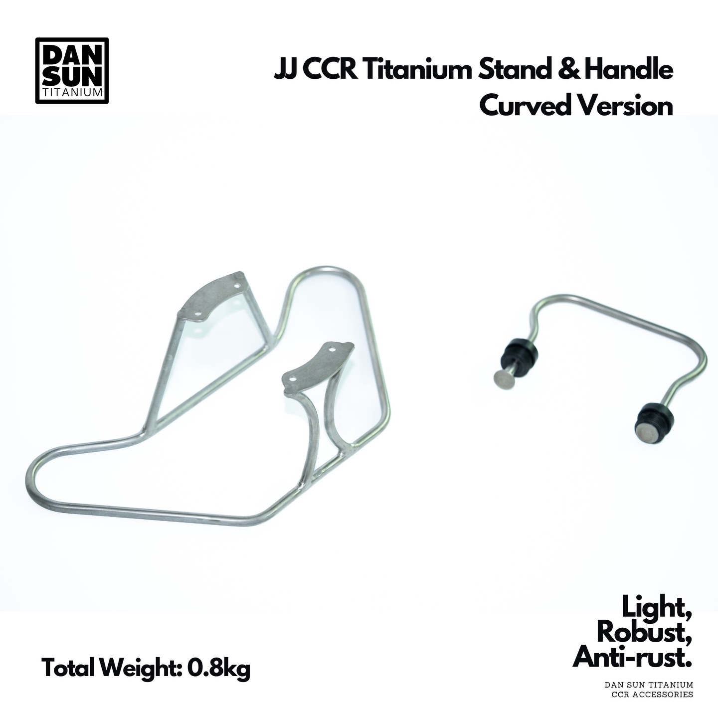 JJ CCR Grade 5 titanium screws and Curved Edition Stand are now in stock!
The Curved Edition Stand allows the first stages move more freely.
Order NOW at dansuntitanium.com