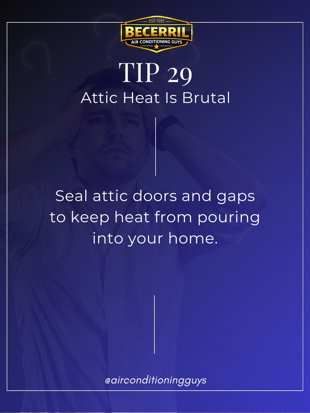 🏠🔥 Attic heat is brutal! Seal attic doors and gaps so heat doesn’t pour into your home. ✅ Save this.
#ElCentro #ImperialValley #EnergyTips #Homeowners #CoolingTips #chulavista #acguys