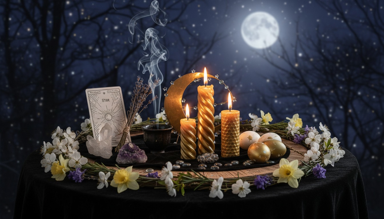 Ostara invites gentle renewal — a moment to honour balance and the returning light. I like to keep my rituals simple and tactile: a small seasonal altar with daffodils or primroses, a beeswax candle for warmth, a bowl of water to mirror the equal day and night, and a few hand‑planted seeds to mark new beginnings.
Try one small practice this equinox: tidy a corner of your home, light a beeswax candle (never leave burning unattended), plant a pot of herbs, or decorate eggs using onion skins or turmeric for natural colour. These quiet acts of making connect you to the season and to place — for me, rooted in Sherwood Forest ways and simple, sustainable craft.
If you’d like more practical ideas for a mindful Ostara — from pressed‑flower cards to easy altar builds — see the full guide. Link in bio! 🌼🕯️🌱
#Ostara #SpringEquinox #BeeswaxCandles #SeasonalRituals #WheelOfTheYear #HandmadeMagic #SustainableWitchcraft #EarthBasedPractice