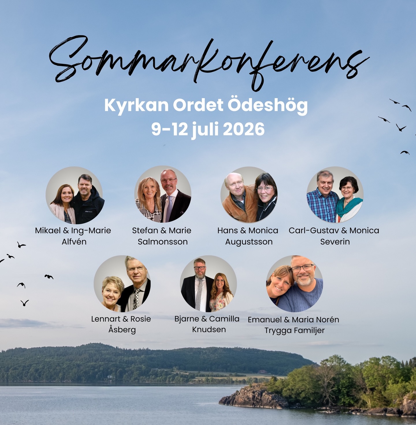 Välkomna till några härliga gemenskapsdagar för hela familjen!
Kvinno- & mans frukostar, kvällsmöten, ungdomsmöten, barnaktiviteter, grillkvällar mm
Save the Date
mer info kommer