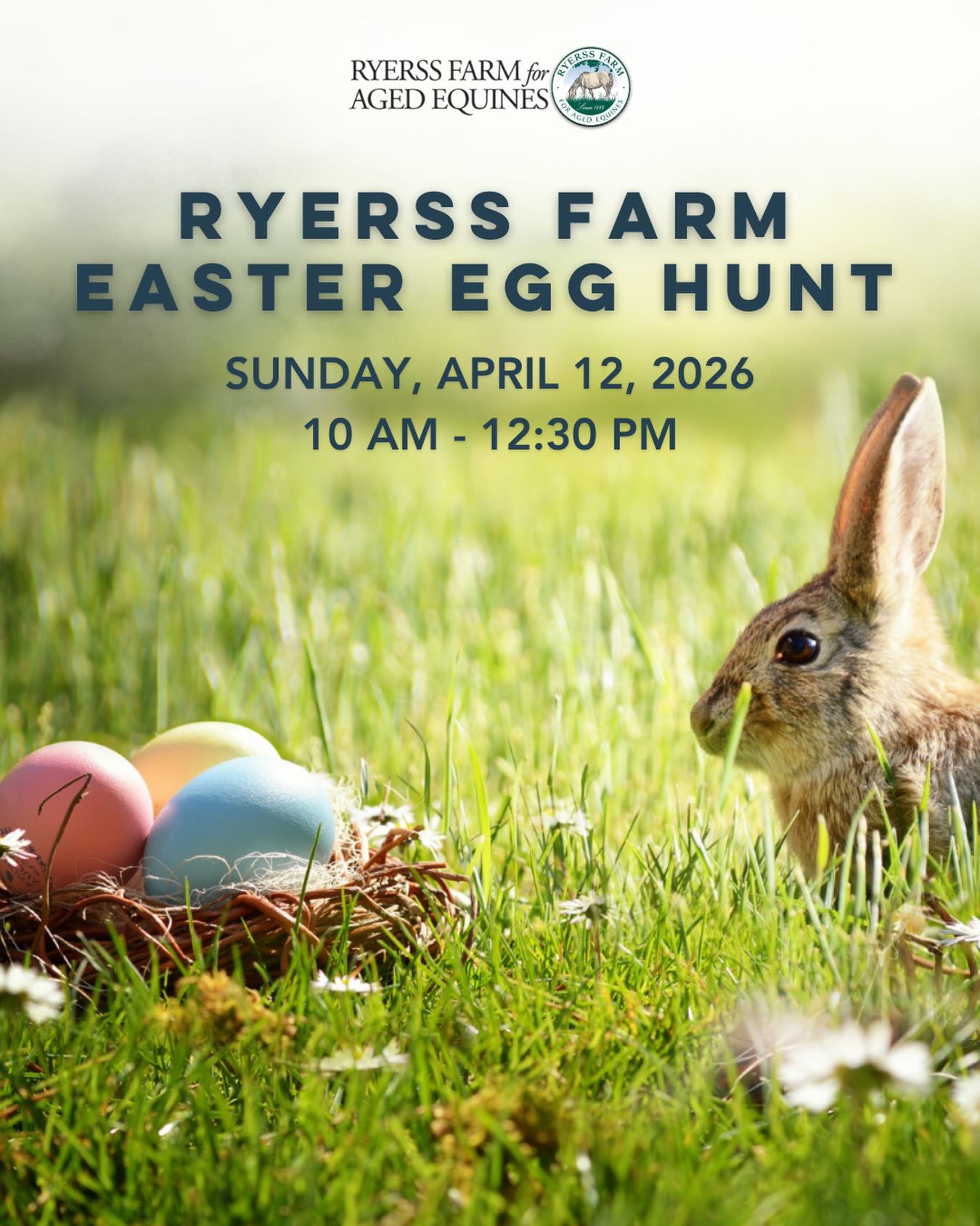 Hop into spring at our Easter Egg Hunt on Sunday, April 12th, from 10 AM to 12:30 PM! 🐰🌷 Hunt for eggs, spend time with our residents, and take a picture with the Easter Bunny, courtesy of Birthday Buddies, Inc. Plus, try your luck with our Raffle Basket – just $5 a chance!
Attendance is free, but preregistration is required for the egg hunt! The cost is $5 per child. Tickets are selling quickly, so secure your child’s spot today!
Unable to attend? Consider donating to support our residents with a peaceful retirement!
Click the link in our bio to learn more, register, or donate now.