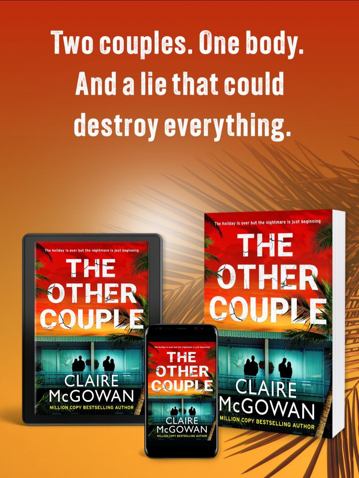 Publication day for the Other Couple!
If you’ve read The Other Wife and The Push, you will recognise no-nonsense DI Alison Hegarty, who has now demanded a whole book of her own. Heavily pregnant and bored on her babymoon, Alison inserts herself in the lives of another couple, Beth and Vince, who seem very unhappy. And that’s before a body turns up on the beach… #thriller #vacationnoir #crime #clairemcgowan #crimefiction