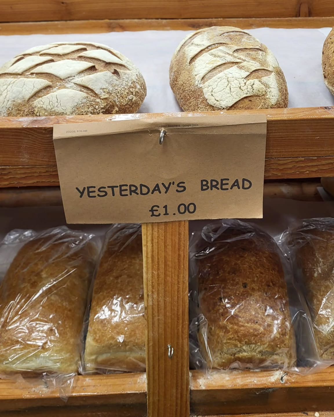 Did you missed our bread yesterday! You can now buy Saturdays bread on Sunday at a reduced price! Only £1.00!
#suportlocal #familybakery #independentbakery #artisanbakery #sundayoffer