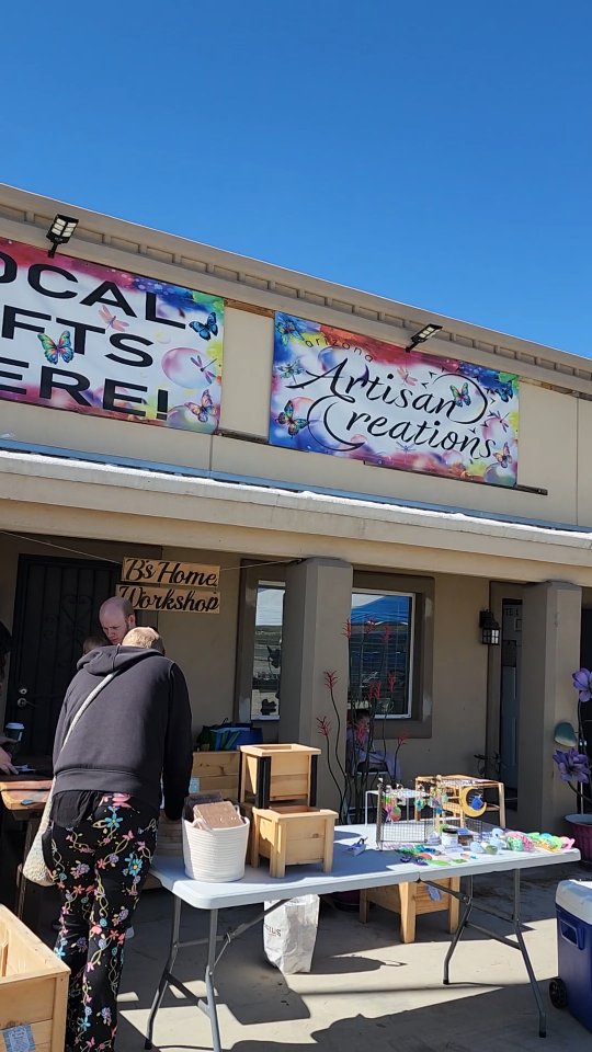 Come see all the cool things to discover at the Market. Located at Arizona Artisan Creations today from 11 till 2pm.
Its a beautiful day to come to a local market