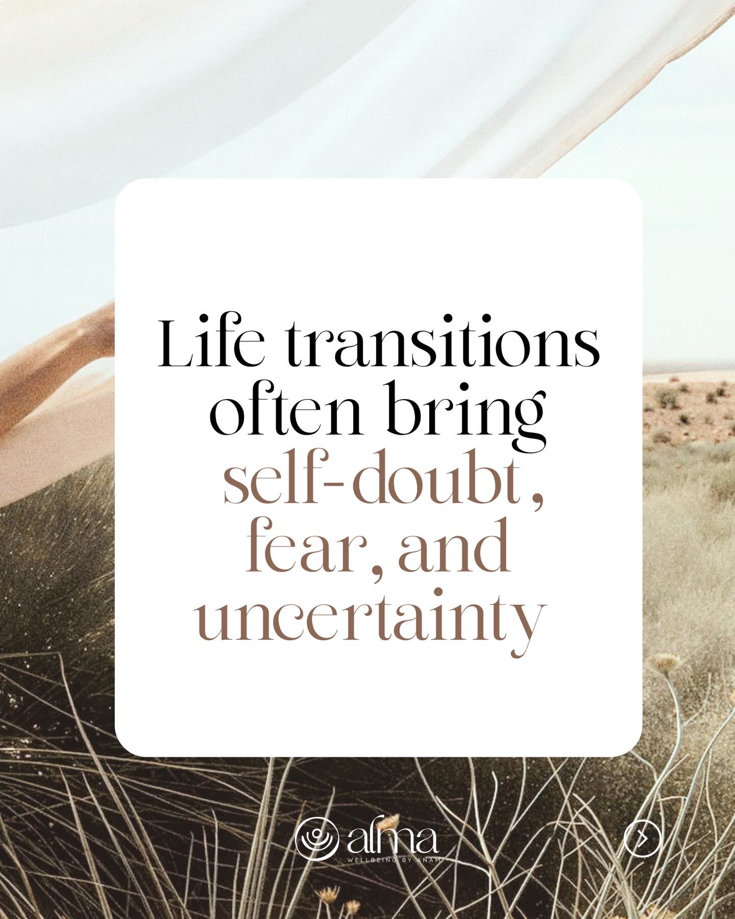 What if life transitions didn’t have to feel so heavy? 🌊
Life transitions can feel overwhelming. Career changes, personal shifts, or moments when life no longer feels aligned often bring uncertainty and self-doubt.
At Alma Wellbeing, the intention is simple: to support you in moving through change with more clarity, calm, and inner strength. Through a holistic mindset approach combining NLP, Business Psychology, and mindful tools, change becomes something you move through with awareness rather than pressure.
This work is about releasing resistance, reconnecting with your inner wisdom ✨, and creating a path forward that feels intentional and sustainable.
You don’t have to rush the process. You can learn to move through it differently. 🤍
The Way Forward.
Alma Wellbeing By Anam
#mindsetcoaching #nlp #holisticwellnesscoach #wellness #almabyanam