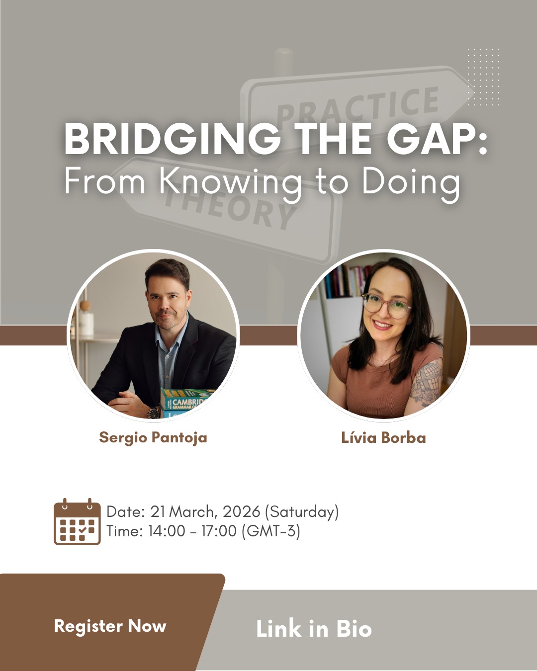 “Let them talk!”
Sure. But then what?
Speaking for the sake of speaking won’t help students become better users of English. In this hands-on workshop, you’ll learn how to turn output into real learning. We’ll unpack Merrill Swain’s Output Hypothesis and explore simple ways to help students notice, experiment, and grow through language production.
🗓️ March 21 | 2–5pm (GMT-3) | Online
🎬 Recording available for 15 days.
🖱️ Join us and rethink how output shapes learning.
