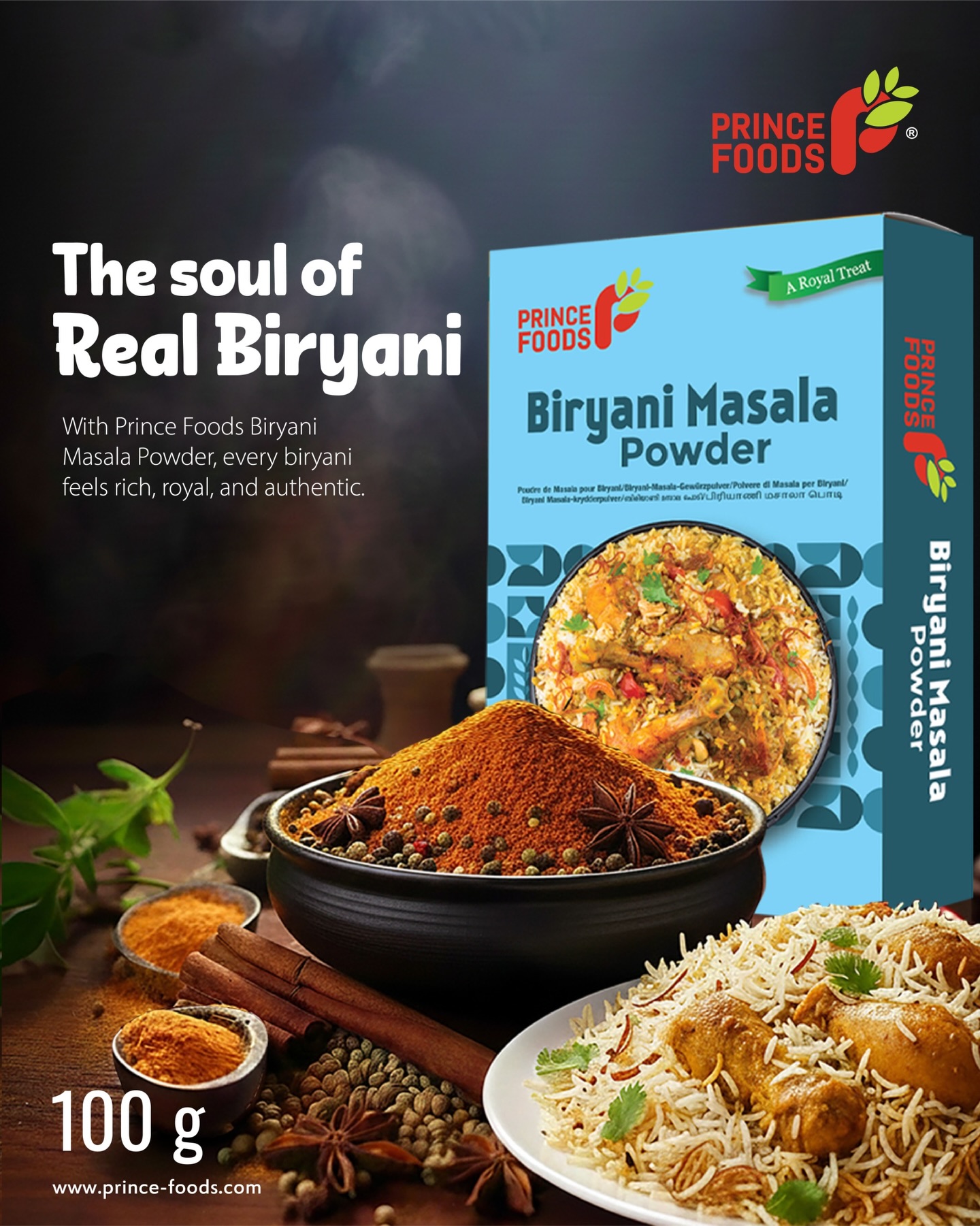 The secret to the soul of real Biryani is finally out! 🍛✨
Elevate your kitchen game with Prince Foods.
#PrinceFoods #RealBiryani #biriyanimasala