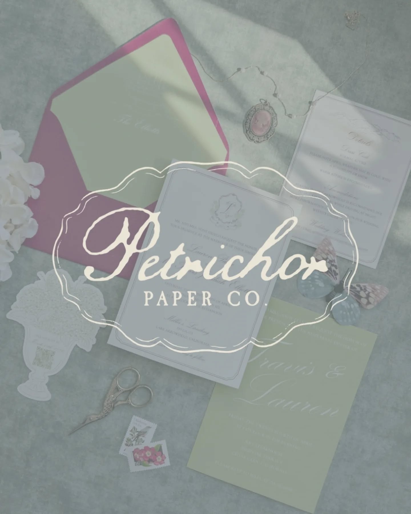 Why Petrichor Paper Co.?
𝐩𝐞•𝐭𝐫𝐢•𝐜𝐡𝐨𝐫 - the scent of the earth after the first rain
The word petrichor embodies the essence of nostalgia, a memory lingering in the air just before a downpour. A reminder that although time passes, some things still remain.
I created Petrichor Paper Co. to offer that same feeling to my clients. Creating wedding stationery that is authentic and everlasting. Just like your love.
#smallbusiness #weddinginvitations #stationerydesigner #weddinginspo #weddinginvitationset