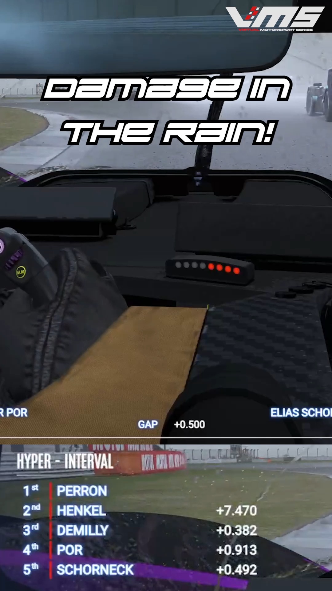 Damage in the rain for the silver split at Fuji - also a new tyre model to go with it!