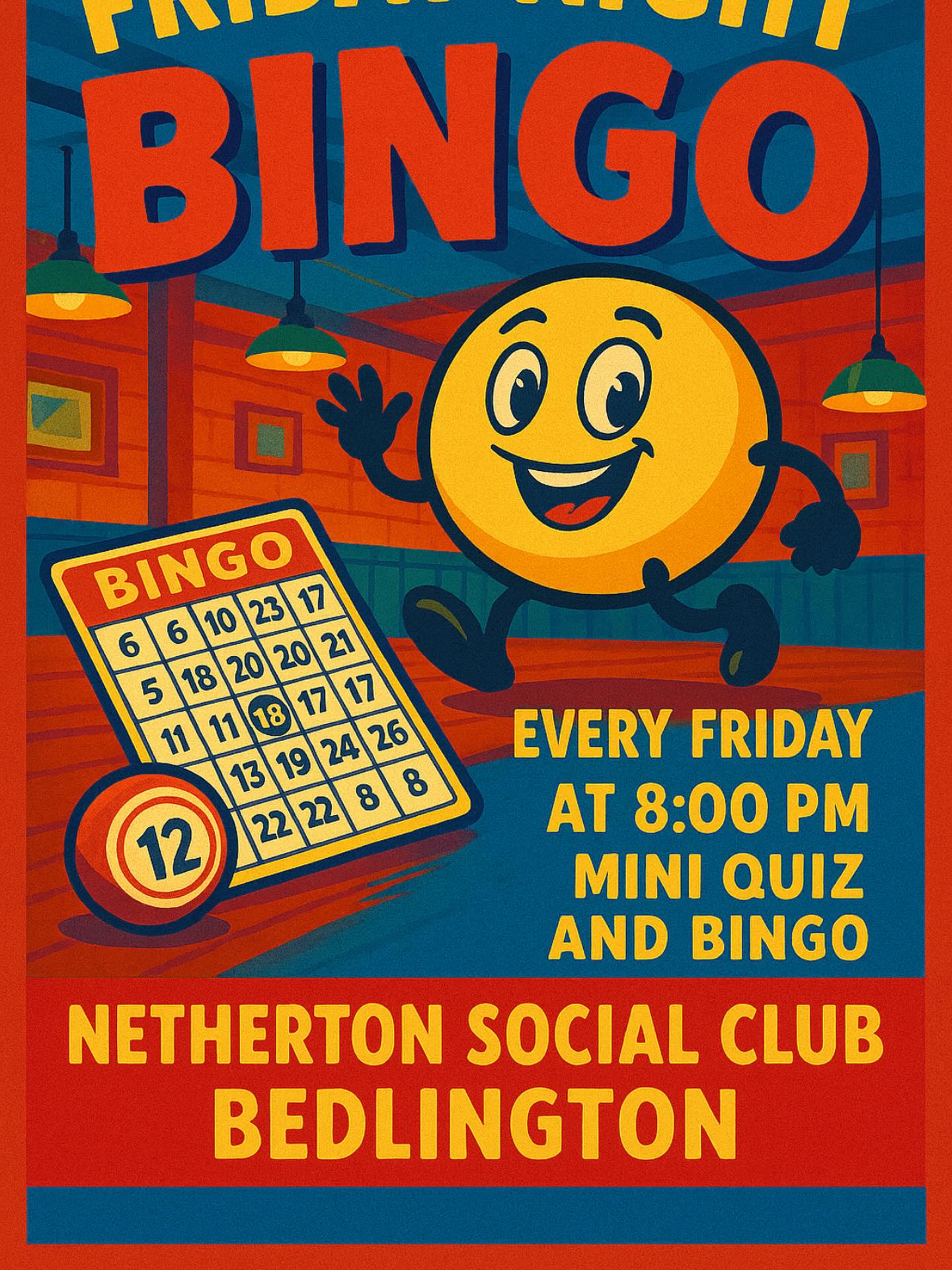 Bingo night in our concert room tonight. We play a flyer and two books of four πππ€π». Come along and join us - last weeks flyer was Β£340 π #bingo #eyesdown #cashprize