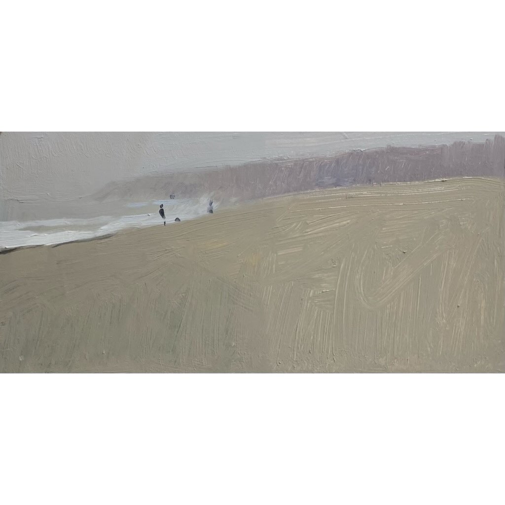 February is all about the greys. Milford on Sea under a sea mist.
#milfordonsea #newforest #pleinair #pleianirpainter @royalsocietymarine