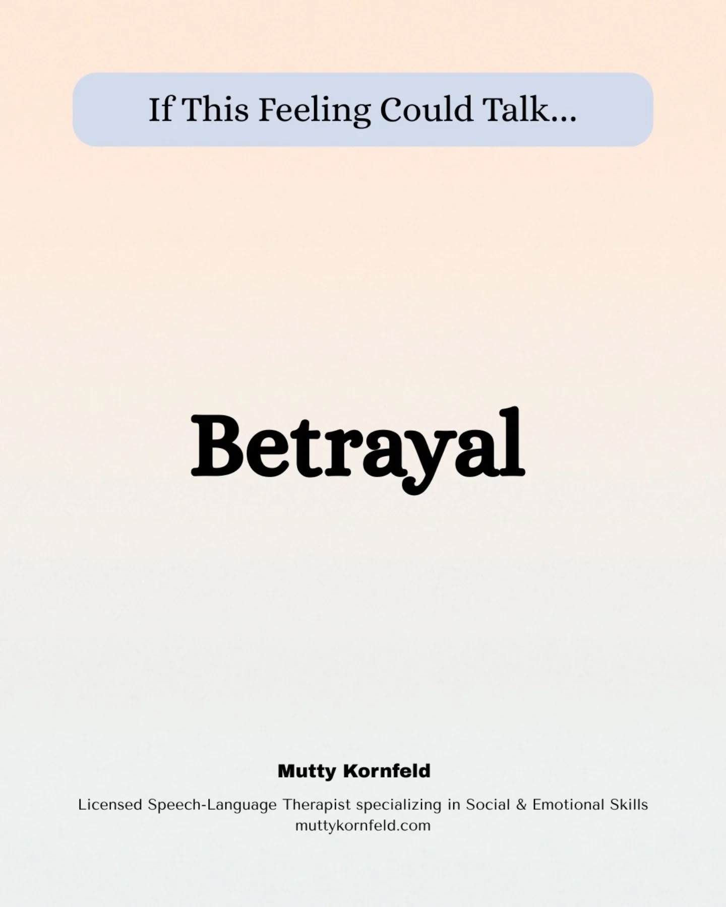 #EmotionalSafety #BehaviorIsCommunication #Trust