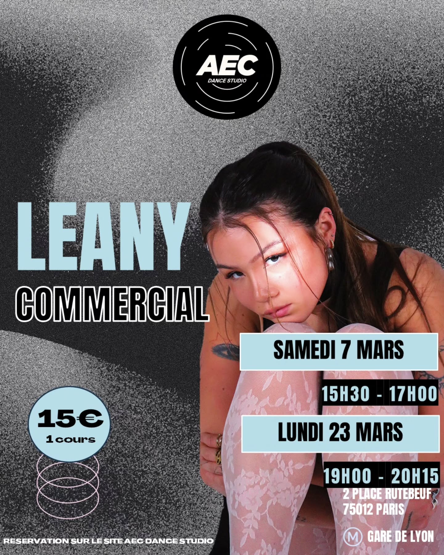 COMMERCIAL CLASS AVEC LEANY🌟
Réserve ta place sur aecdancestudio.com
AEC DANCE STUDIO
2 place rutebeuf 75012 PARIS
#commercialdance #commercial #danceclass #danceparis #choreography