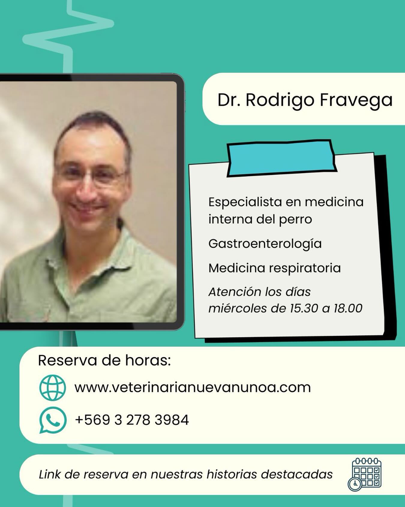 🎯El Dr. Fravega es un destacado médico veterinario, con amplia experiencia clínica y docente 🩺
Se destaca por su asertividad y compromiso en el diagnóstico y tratamiento de sus pacientes.
Bienvenido doctor! 💫
.
.
.
#medicinaveterinaria #perros #amoranimal #veterinaria #veterinarianuevañuñoa