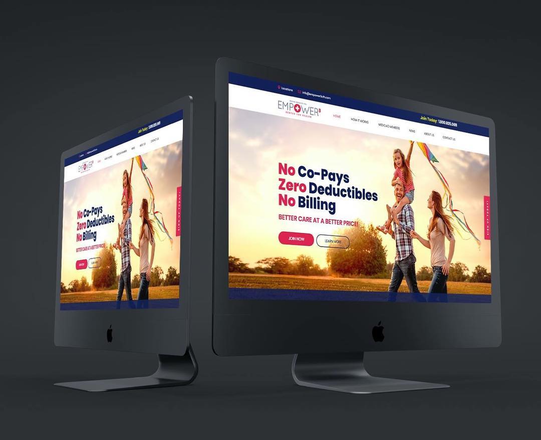 Website Design for Empower3 Center for Health. #webdesign #websitedesign #webdesigner #website