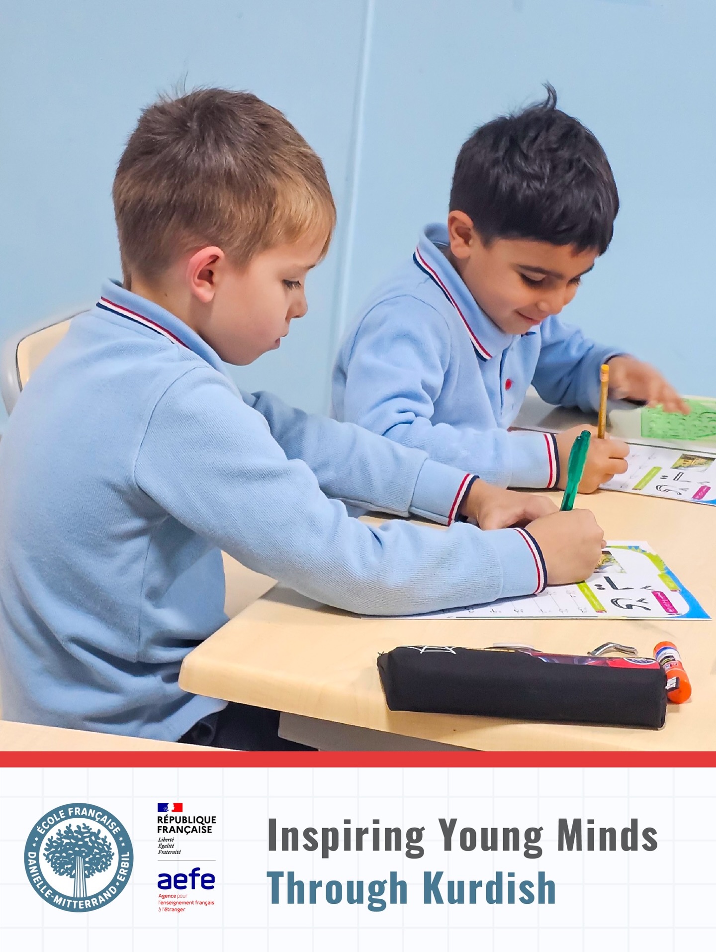 Our school is proud to offer Kurdish lessons with skilled, professional teachers. We make sure every student builds strong language skills and a love for their Kurdish heritage.
-
Notre école est fière de proposer des cours de kurde dispensés par des professeurs compétents et professionnels. Nous veillons à ce que chaque élève acquière de solides compétences linguistiques et un profond attachement à son héritage kurde
-
قوتابخانەکەمان شانازی دەکات بە پێشکەشکردنی وانەی کوردی لەگەڵ مامۆستای لێهاتوو و پیشەگەر. و دڵنیا دەبینەوە کە هەموو قوتابییەک توانستی بەهێزی زمانەوانی و خۆشەویستی یەکی قوڵی بۆ میراتی کوردی خۆی بنیات دەنێت.