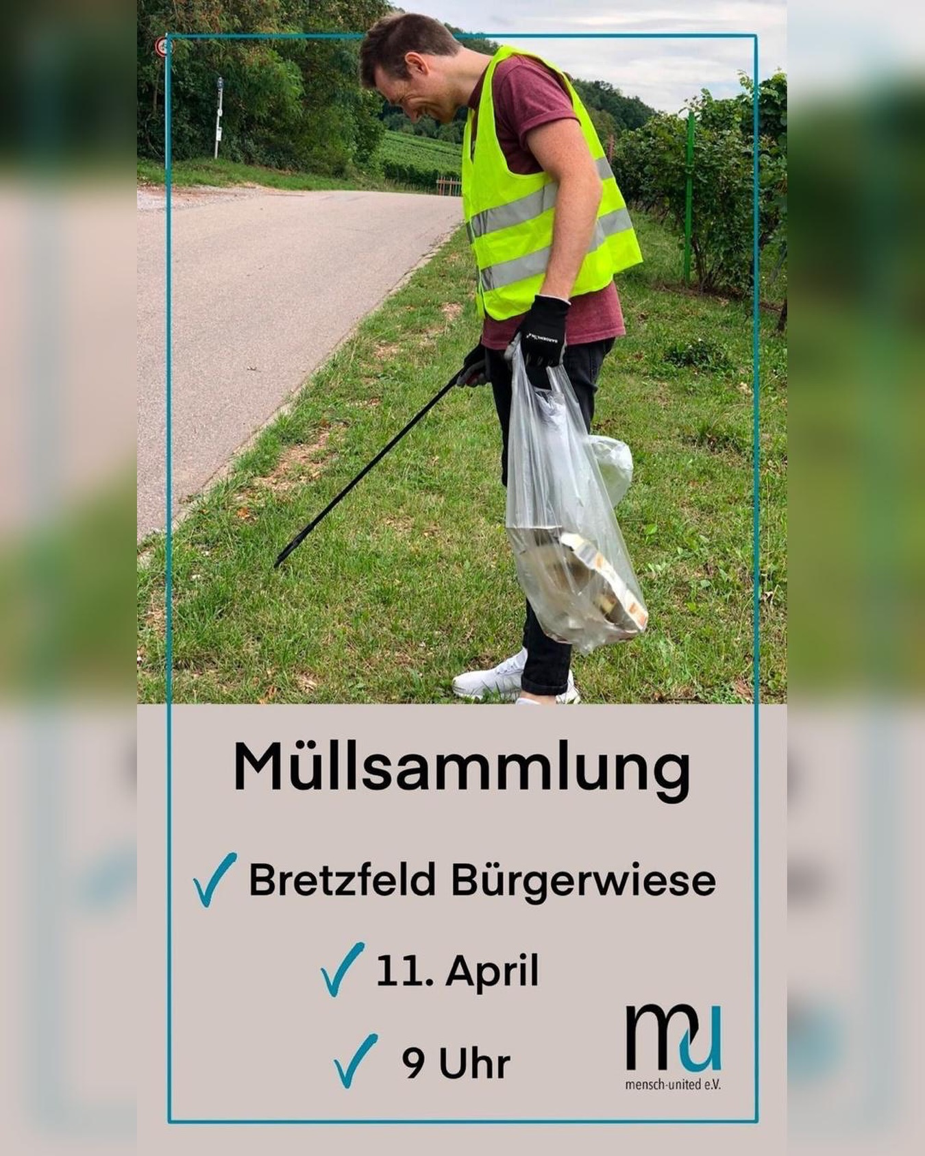 Leeeute ihr habt‘s bestimmt auch gesehen - in unserer Gemeinde liegt wieder zu viel Müll rum 🫣
Wir wollen wieder gemeinsam anpacken & die Natur in ihrer Schönheit glänzen lassen 🍀🌸🌻🦋
Daher laden wir wieder klein und groß am 11. April um 9 Uhr auf die Bürgerwiese in Bretzfeld ein zur diesjährigen Müllsammlung 🧹
Wir freuen uns auf dich 💚
#müllsammlung #bretzfeld #füreinesaubereumwelt #menschunited #gemeinsam