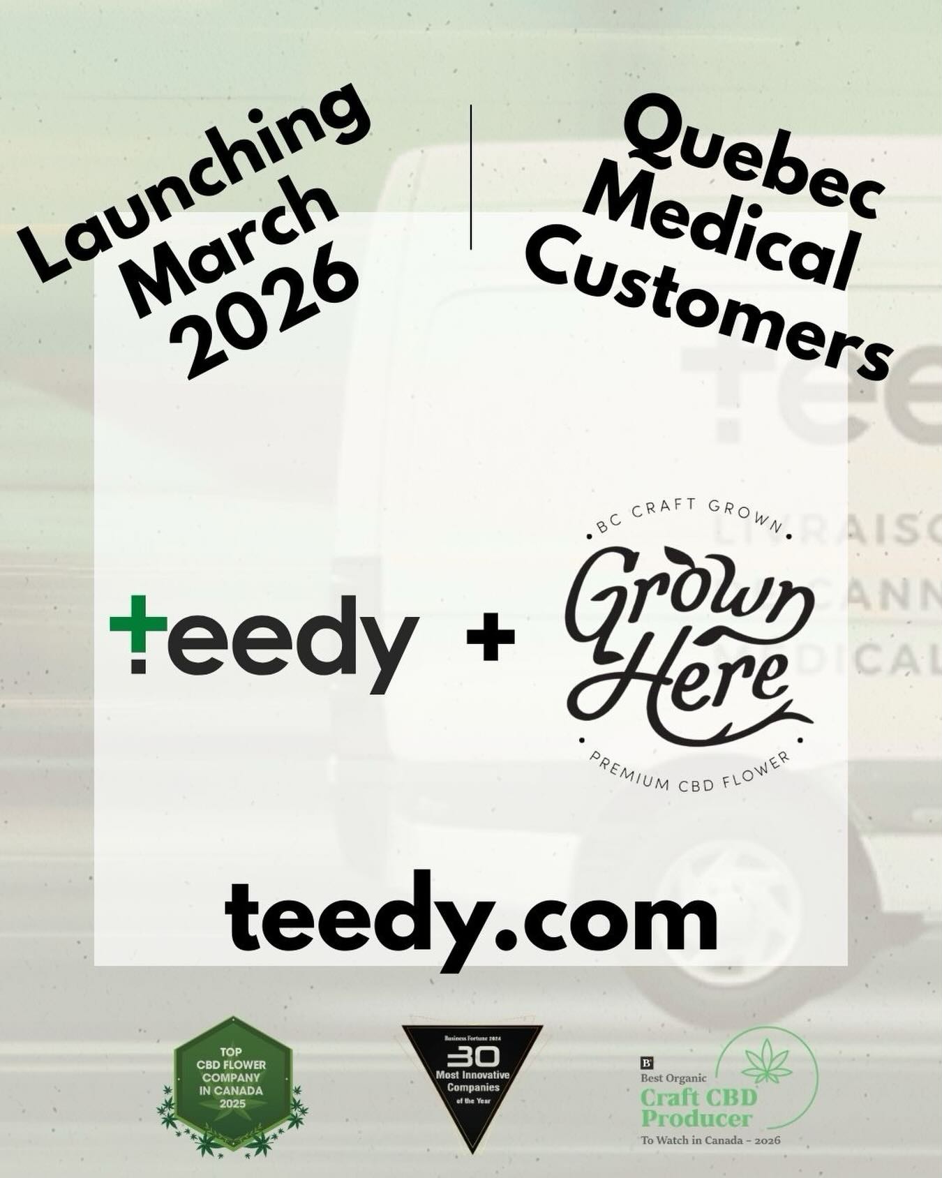We are so excited to announce our upcoming colllab with Teedy Medical in Quebec!! Starting in March 2026 we can finally service all of our Quebec customers with a local option to access our incredible plant medicine!
Find our Day Dreamin’ CBD Flower directly on their site starting March 2026!
Registration is easy. Medical referral is quick, painless and Teedy makes it simple for patients to work with, providing 2 hour delivery in the Montreal area.
Check them out at www.teedy.com to get pre registered for medical approval!! @teedy_medical