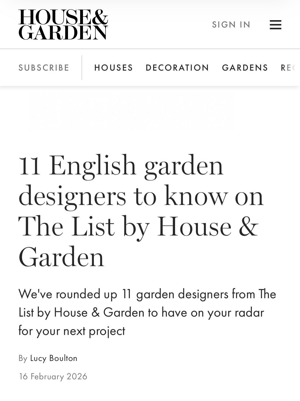fiboylegardendesign - We are thrilled to be included in @houseandgardenuk 11 English Garden Designers to know. A lovely moment for the practice, and a testament to our wonderful clients, contractors, suppliers and collaborators.
@thelistbyhouseandgarden
Photograph @heatheredwards