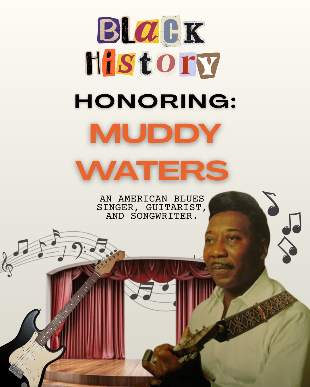 This Black History Month, we uplift the legacy of Muddy Waters one of Chicago’s most influential blues artists.
His powerful voice, masterful guitar work, and revolutionary sound helped shape modern music and continue to inspire FAME Center’s mission to nurture creativity and community.
#Blackhistorymonth #Blackownedbusiness #MuddyWaters #ChicagoBlues #BlackArtist