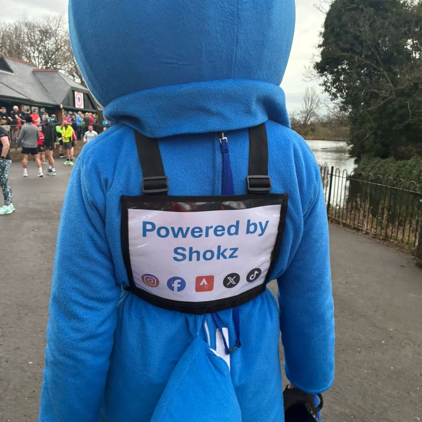 Albert @parkrunuk today and as always, powered by @shokzuk