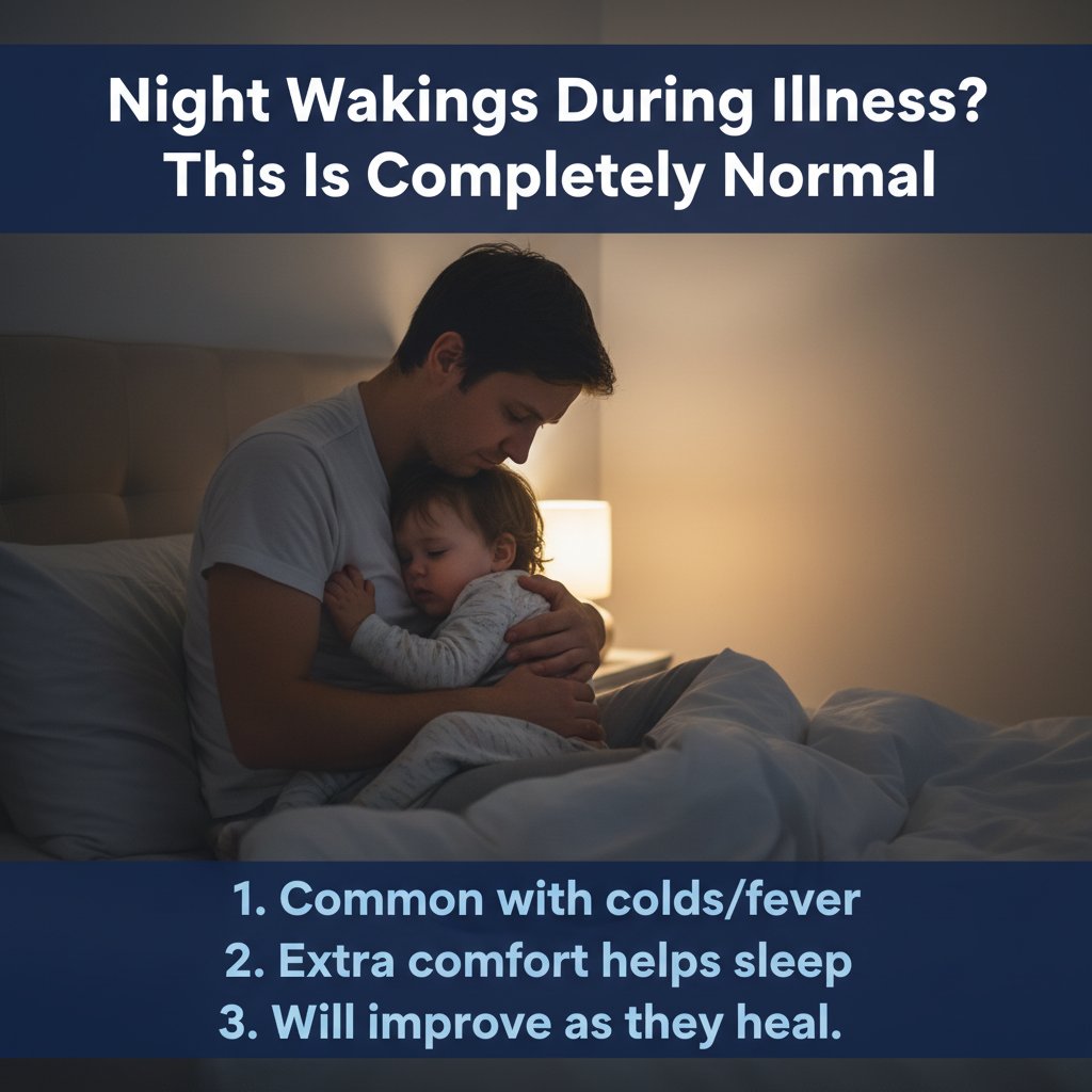 Night wakings during illness? This is completely normal, and here's why.
If your child's sleep has gone completely off the rails since they've been poorly, you're not alone. Night wakings are completely normal during illness.
Why sleep is disrupted:
Congestion makes breathing uncomfortable, especially when lying flat
Fever can cause restlessness and night sweats
Discomfort from aches or sore throat interrupts sleep cycles
Their nervous system is in fight mode against the infection
Increased fluid intake means more toilet trips
What you can expect:
More frequent wakings than usual
Shorter sleep stretches
Difficulty settling back to sleep
Earlier wake times
Possible regression in sleep skills temporarily
The good news:
Once they're better, sleep will normalize. This is temporary. You're not creating bad habits by responding with comfort and cuddles right now. You're supporting their recovery.
What to do:
Respond quickly to comfort them
Keep nighttime calm and quiet
Offer water and comfort
Don't stress about sleep training now
Trust that normal sleep will return
You're doing brilliantly. This phase will pass.
Comment QUIZ to discover how to support your child's sleep as they recover from illness.
#sleepmatters #gentleparenting #sleepnanny #tiredmums #parentinghelp #familyhealth #sleepsupport #mumwellness