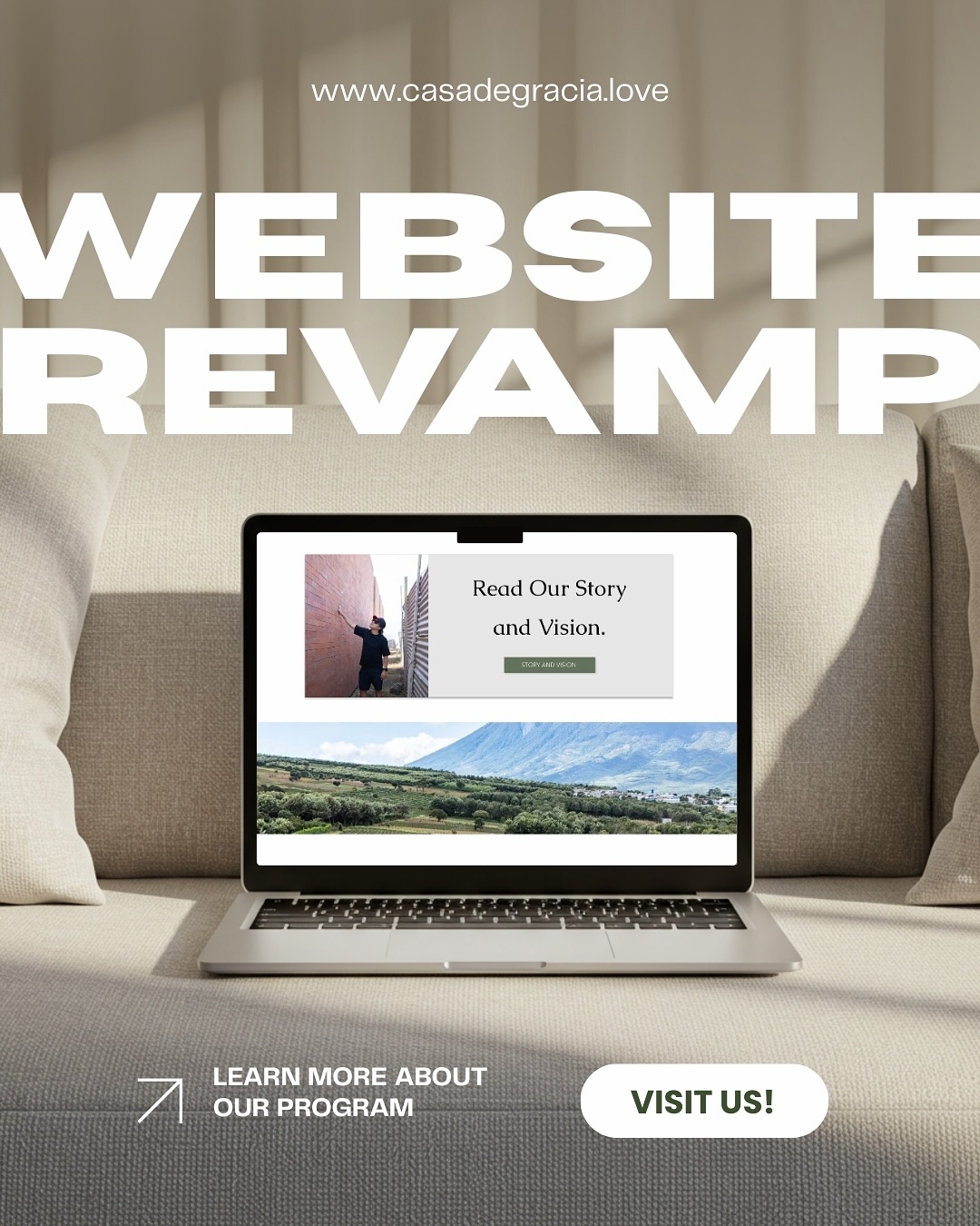 Big update from Casa de Gracia! 🎉
We’ve added brand-new pages to our website — including a full program overview, where we are now, what happens when we open, and even a virtual campus tour 🏡✨
Curious about:
• What exactly will Casa de Gracia do?
• Who does the program serve?
• What are we building?
• What’s next?
It’s all there.
Take a few minutes to explore — then share to help spread the word. The vision is taking shape 💛