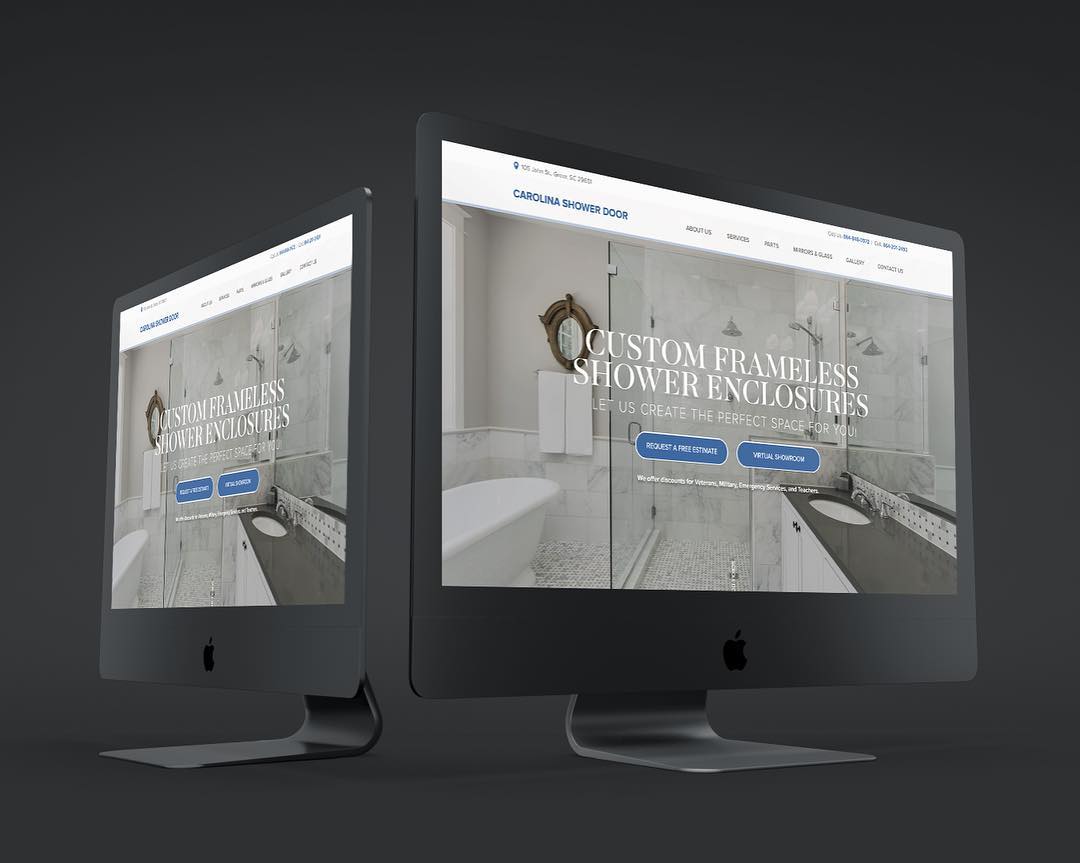 Website Design for Carolina Shower Door. #website #design #webdesign #websitedesign #webdesigner