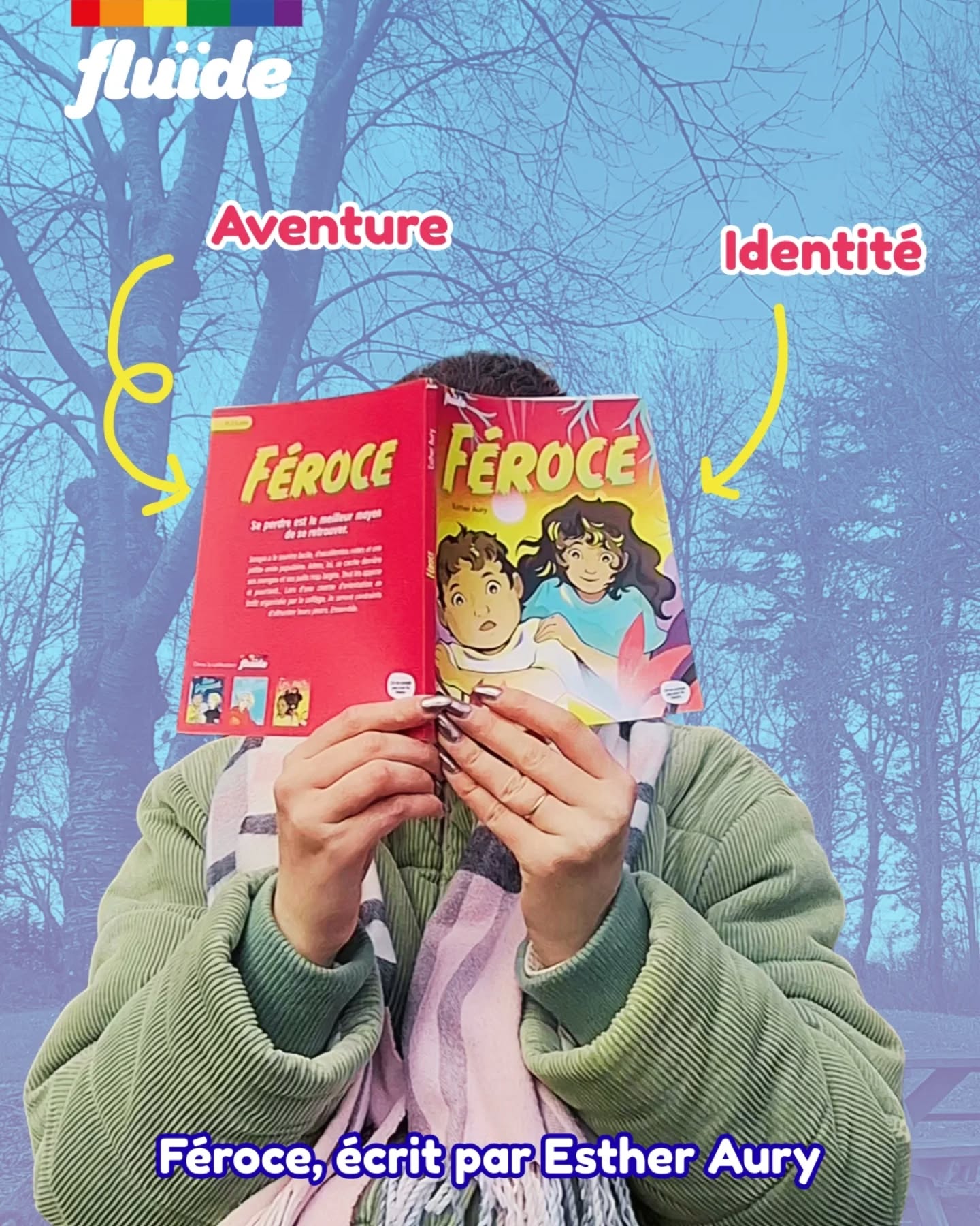 Tu n’as pas encore acheté ton exemplaire de Féroce ? C'est le moment de foncer chez ton ou ta libraire préféré•e !
Soraya et Adem, deux collégiens que tout oppose, se perdent en forêt et se découvrent enfin. Et toi, oseras-tu tenter l’aventure Féroce ? 🦊🌈
#feroce #fluide #onnecomptepaspourdubeurre #identite #aventure