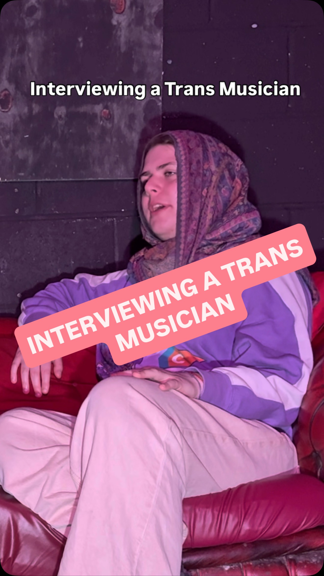 Bilal interviews a trans musician #journalism #satire #darkhumor #banter @lilahesthermusic she’s got good music have a look.