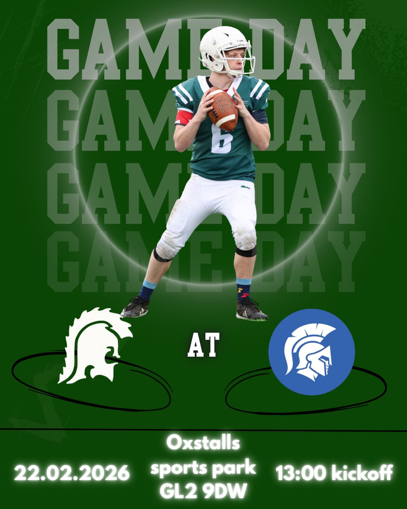 📣ITS GAME DAY!!!!📣
It’s our final regular season game against the @uoggladiators. We are all looking forward to a good game and hope to put on a show 🫡
Come down and show your support for the team! 🤍💚🤍💚
@finetimephotography
@coyoteuglyswansea
@cattle_and_co
#americanfootball#titans#gameday#swanseasport