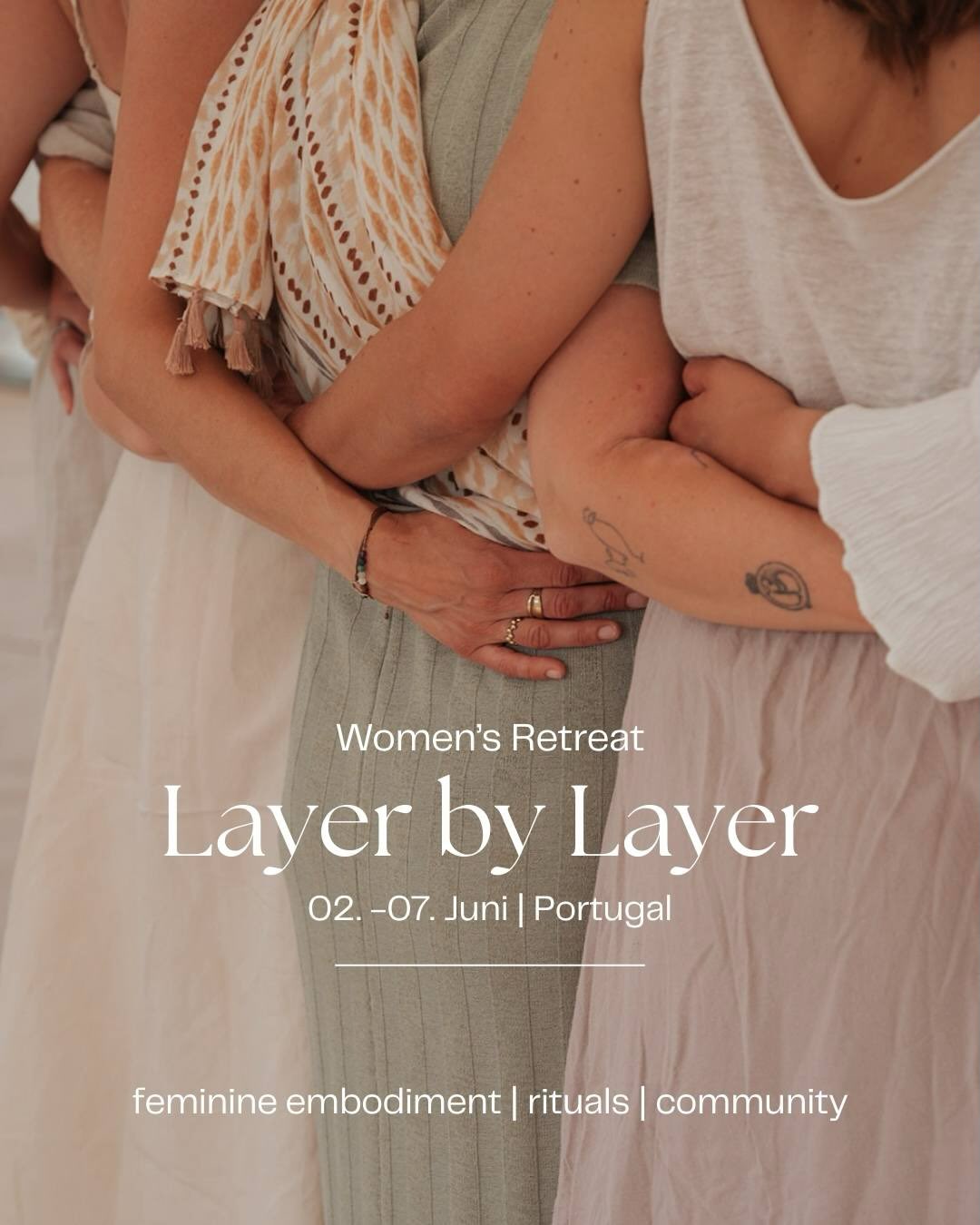 Wir vergeben noch ein paar Plätze für unser Frauenretreat in Portugal.
Ein Ort, an dem du weich werden darfst.
In Gemeinschaft.
In der Natur.
Layer by Layer zurück zu dir. 🤍
Wenn du den Call spürst, sei so gerne dabei.
Alle Infos & Anmeldung | Link in Bio 🌿
📸✨ @caro.delin
