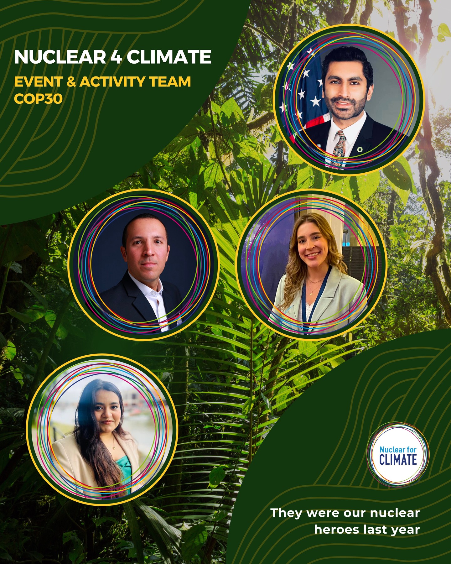 🎪 Ideas need spaces to exist. Last year’s Event & Activity Team made those spaces happen, all year long. 👥
As team lead Shahrukh Nasim puts it:
💬 “What drives Nuclear for Climate is evidence-based advocacy, inclusive diplomacy, and a commitment to meaningful climate progress, with nuclear energy as part of the solution.”
👏 Thank you Shahrukh Nasim, Rafaela Mondadori, Ayoub GABTNI and Diksha Sharma 💛
🌱 This chapter closes, but the momentum carries on.
✨ Stay tuned: the next Event & Activity Team is coming soon. 👥
#NuclearForClimate #ClimateAction #Volunteering #TeamN4C #ScienceBasedCommunication #CleanEnergy #COP30 #COP31