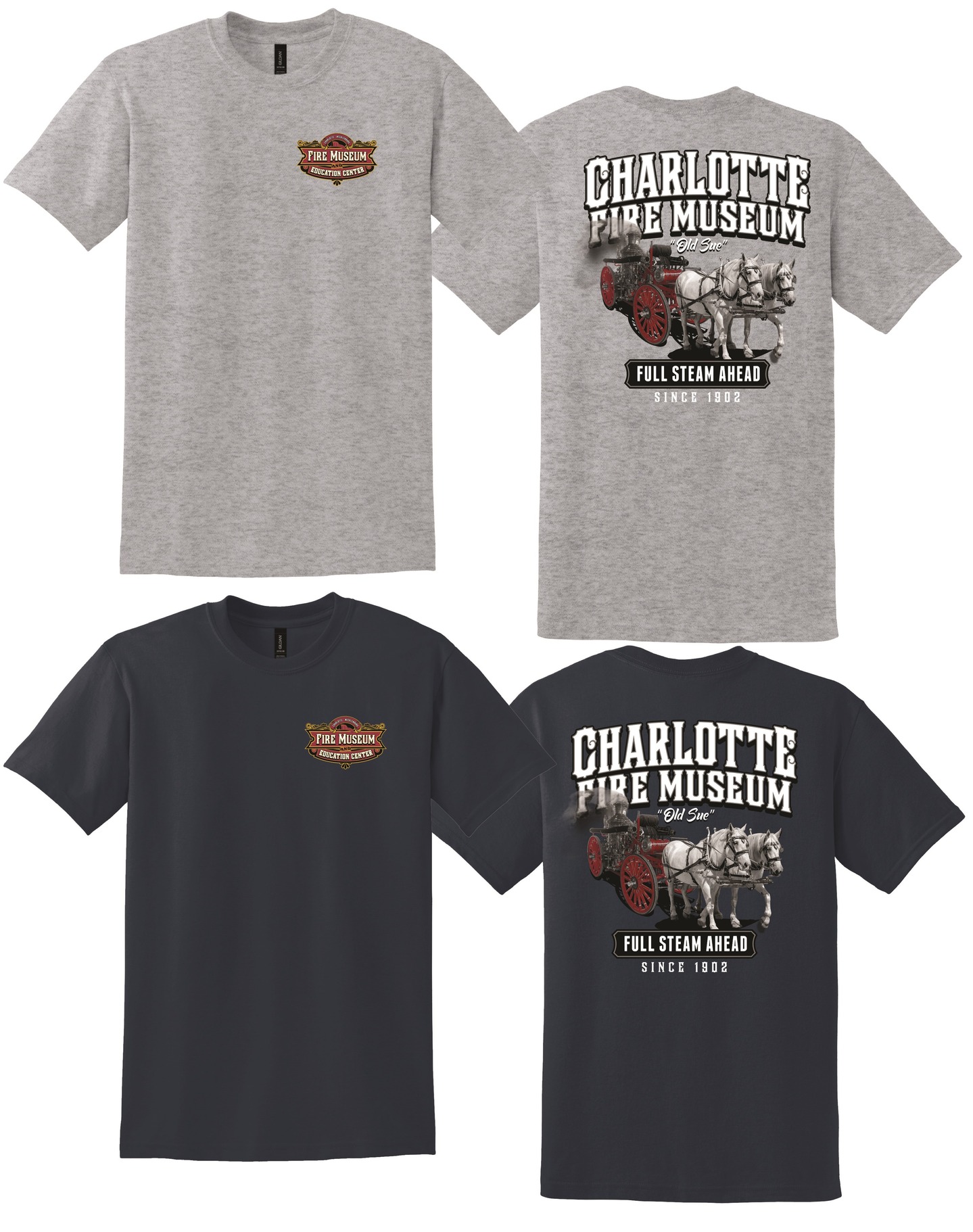 🔥 HELP SUPPORT HISTORY IN THE MAKING 🔥
Big things are on the horizon this year for the Charlotte-Mecklenburg Fire Museum & Education Center, and you can be part of the journey.
We have a limited quantity of our museum shirts still available, and once they’re gone, they’re gone.
👕 Available styles & sizes:
• Short sleeve
• Navy or Sport Gray
• Youth-Small through 4XL
Please consider purchasing a shirt to help fund our upcoming events and projects! Every shirt helps fund our mission by preserving Charlotte-Mecklenburg’s firefighting heritage, sharing the stories of those who served, and helping us grow toward a permanent museum home.
And stay tuned… 👀
Over the coming weeks, we’ll be sharing teasers and more information about the events, new merchandise 😲, and possible upgrades ahead for the museum this year. 😎 You won’t want to miss what’s coming, we promise! 😉
This isn’t just merch, though. It truly is a way to wear the history, support the mission, and help move us closer to the future we’re building together.
⚠️ Limited supply remaining
📩 Use the link below to shop before they’re all gone!
https://www.charlottefiremuseum.org/category/all-products
Don't forget -- active duty CFD members don't pay shipping! Just choose pickup and your station when checking out.
What are you waiting for?? SHARE this post with your friends and go purchase yours now!
#honorserveeducate #firefightingheritage #charlottefirehistory #SupportTheMission #LimitedEdition #cltfiremuseum