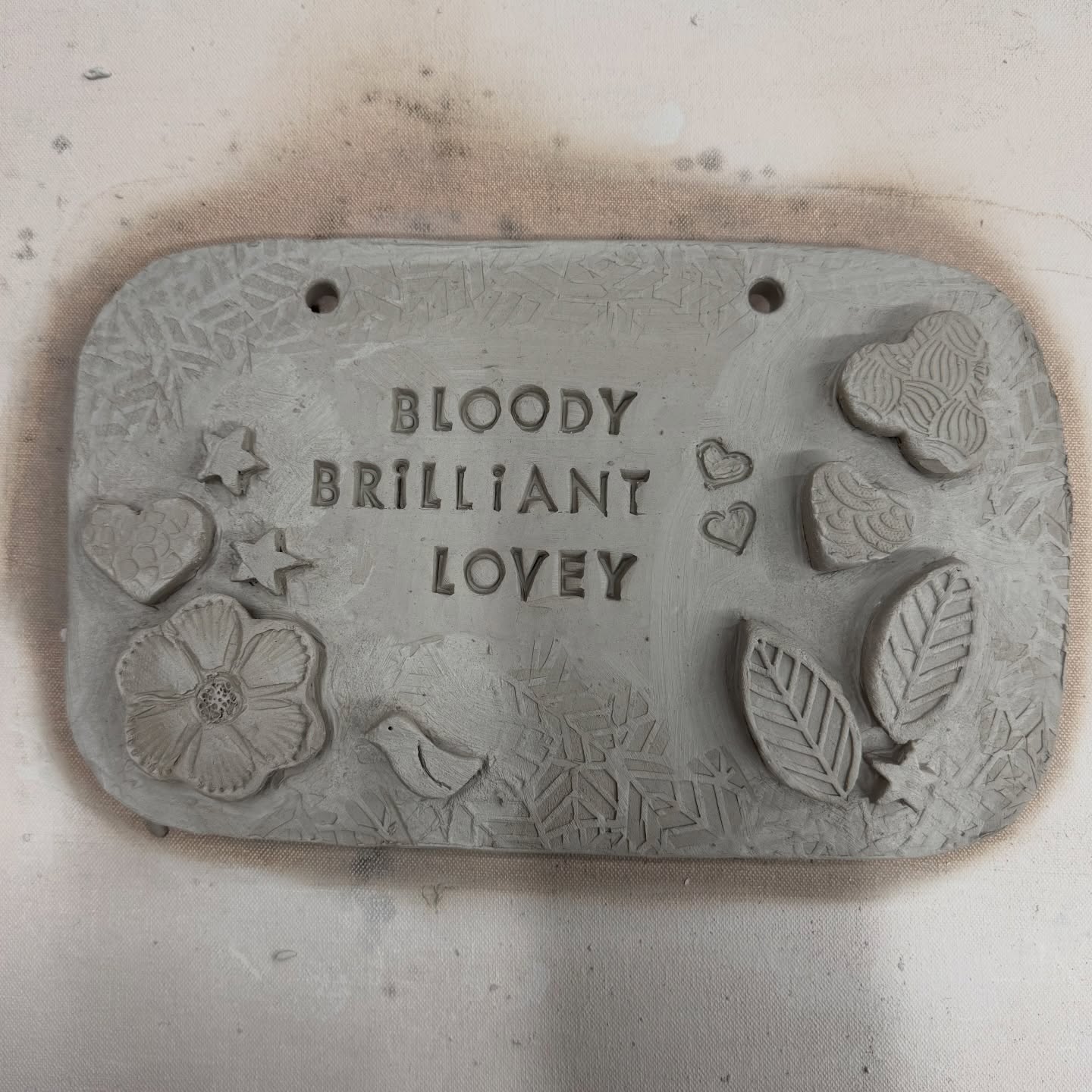 BLOODY BRILLIANT signs created in our had building workshop on Sunday🤌🏼