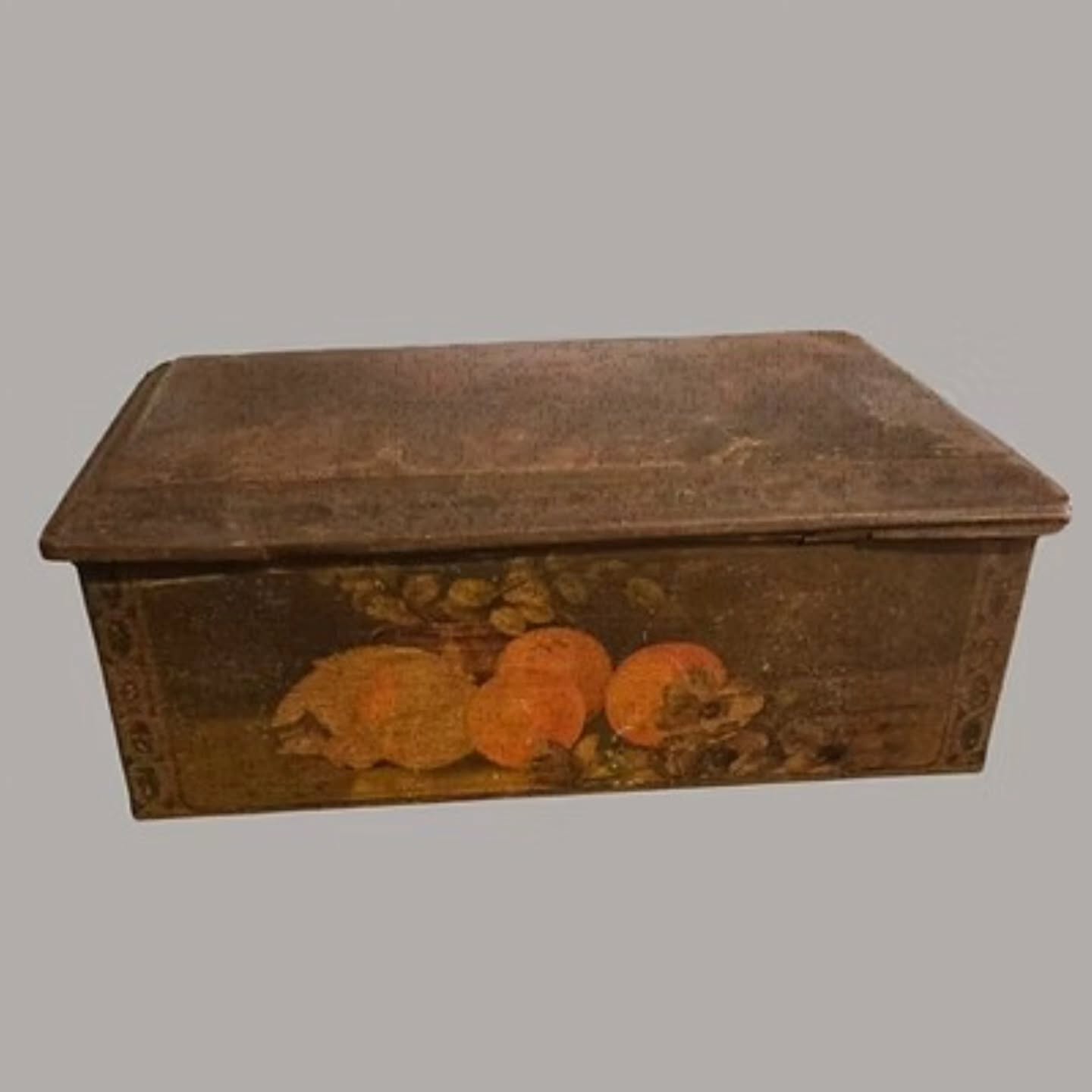 Antique Edwardian Fruit Lithograph Tin Box | https://share.google/6VvBBIy2ThiOaCzS5 #stufftoyouandme