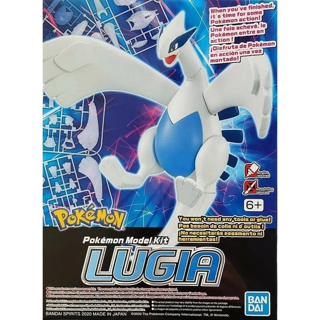 Lugia has landed 🌊✨ Build the legendary guardian from Pokémon Gold & Silver — no glue or tools needed. Wings flap, neck moves, display stand included. Limited stock — grab it fast. Link in Bio #Lugia #PokemonModel #Bandai #CollectorsCorner #ToyPhotography #ModelKit