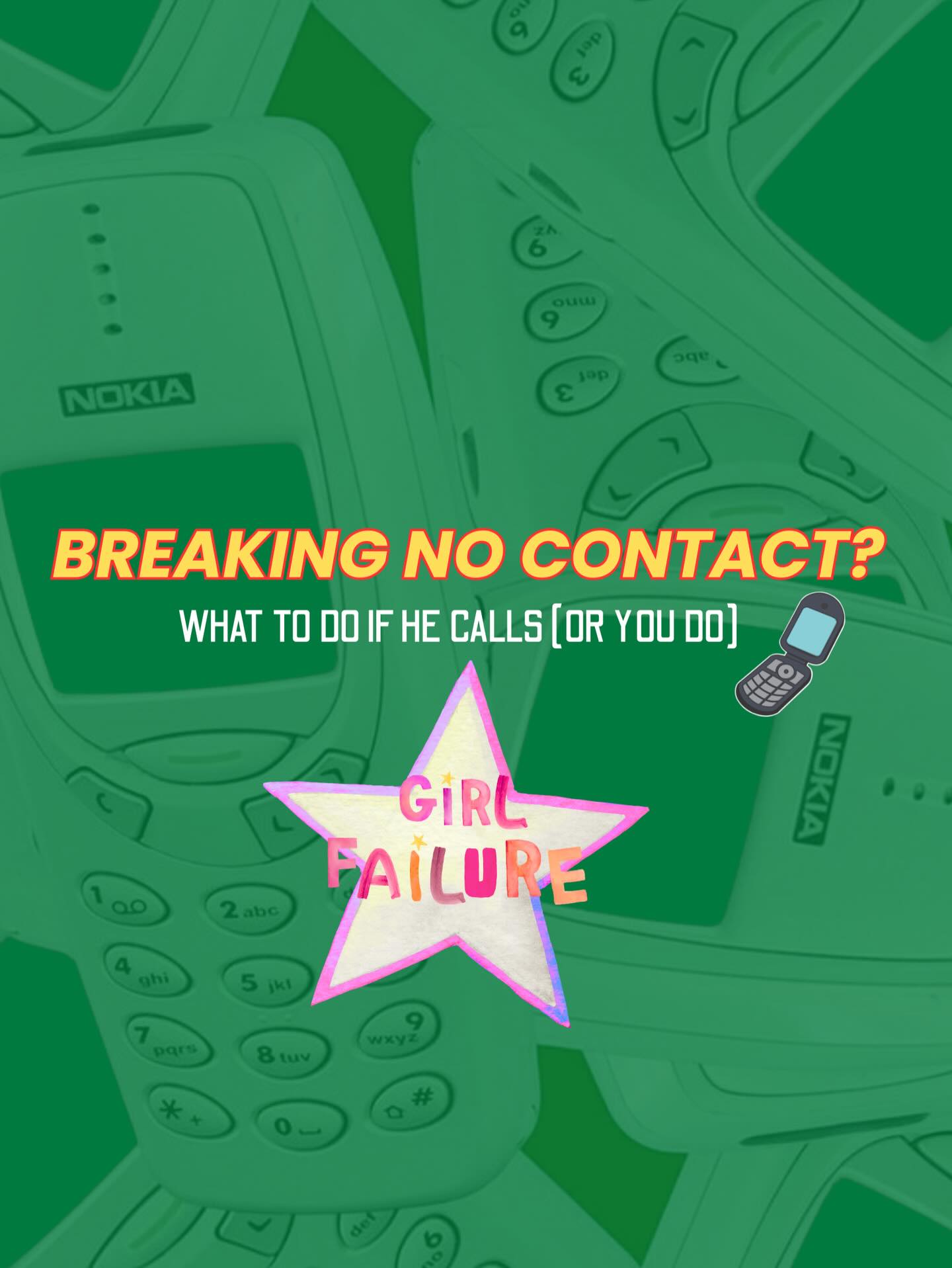 going no contact with your ex is TOUGH. you know what’s tougher? breaking it. here is your survival guide. 📱🗣️❎
Girl Failure: a miniseries. first three episodes streaming now on YouTube. #girlfailureshow