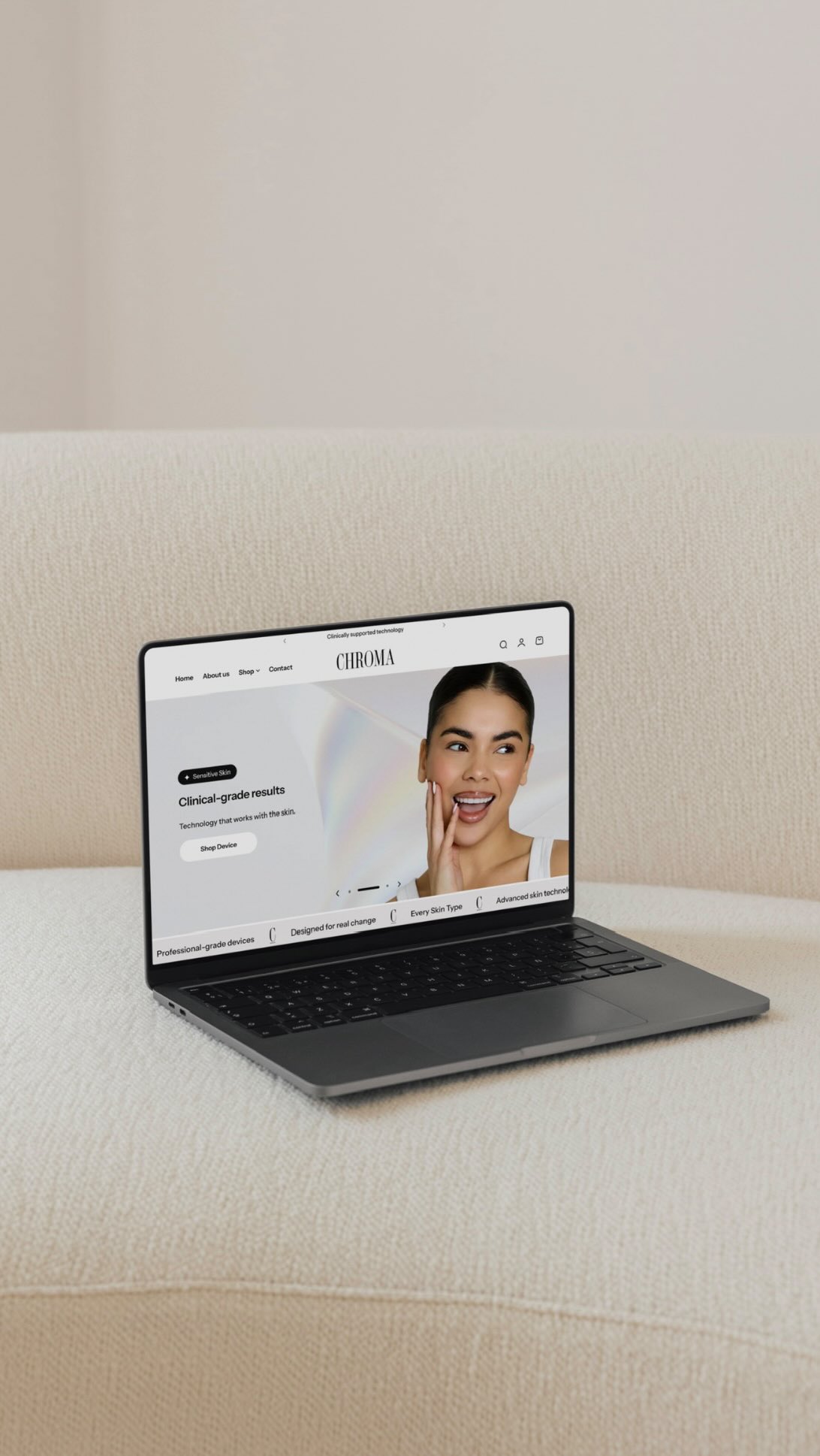 Chroma Skin Tech’s website is live and I’m obsessed.❤️😍
Clean. Clinical. Conversion-led.✔️
Every section was designed with intention, and the overall layout and structure works cohesively from start to finish.
Your website should reflect the quality of your brand.🙌🏻✨
#WebDesign
#BrandingStudio
#LuxuryBranding
#branding
#WebsiteDesign