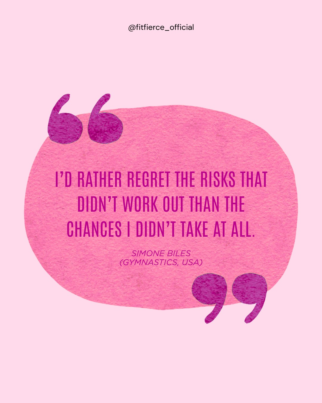 Growth doesn’t come from playing it safe.
It comes from trying, failing, learning, and trying again.🩷
This month, we’re inspired by Olympic voices. This one remind us to push ourselves outside our comfort zone.
– Simone Biles🤸🏻♀️ 🎀