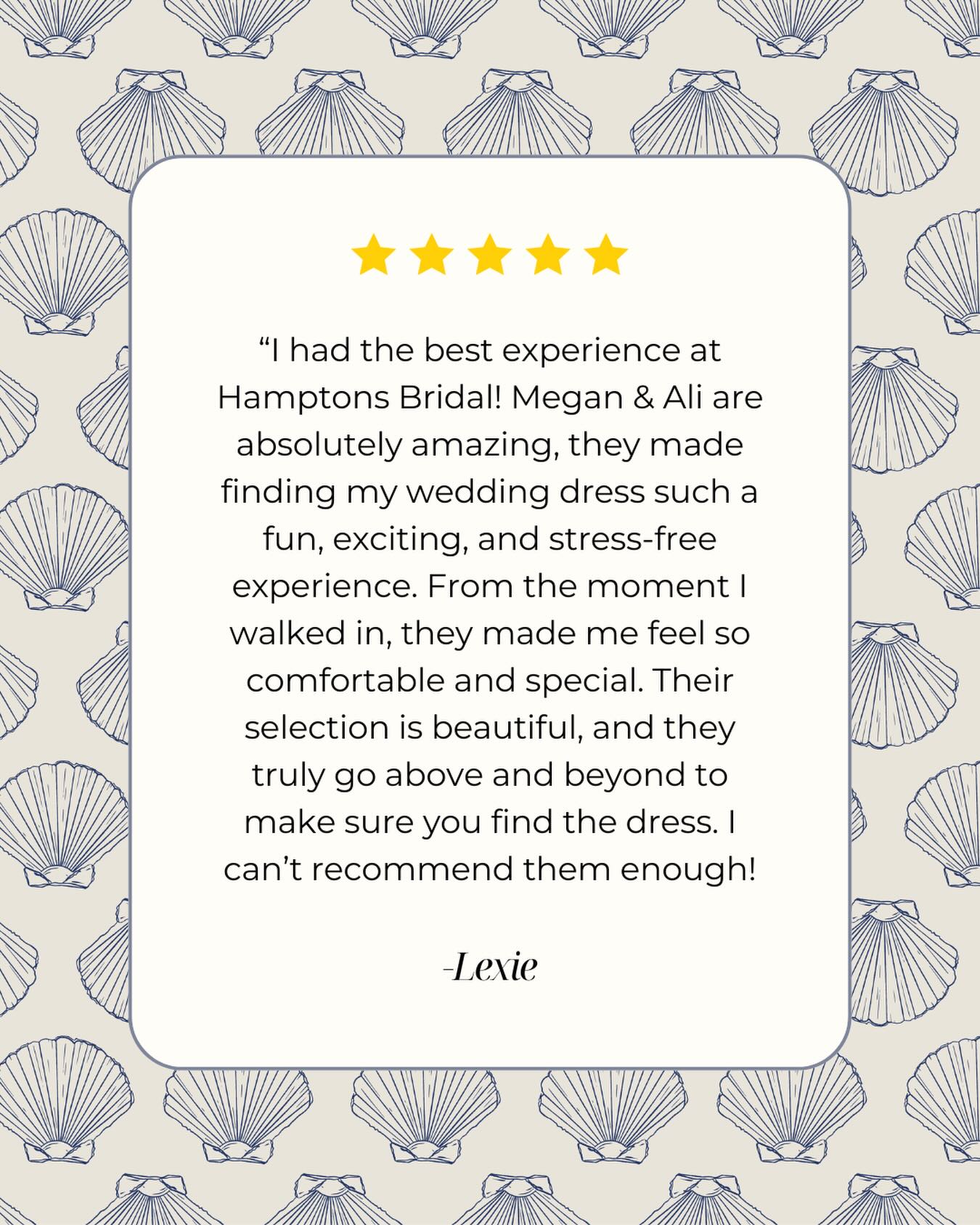 Proof we have the cutest and nicest brides ever 🫶 We feel SO lucky to work with the sweetest girls and everyone’s kind words mean so much to us! 🤍
And if anyone else is feeling inspired to leave us a 5-star review, we wouldn’t be mad about it 😎