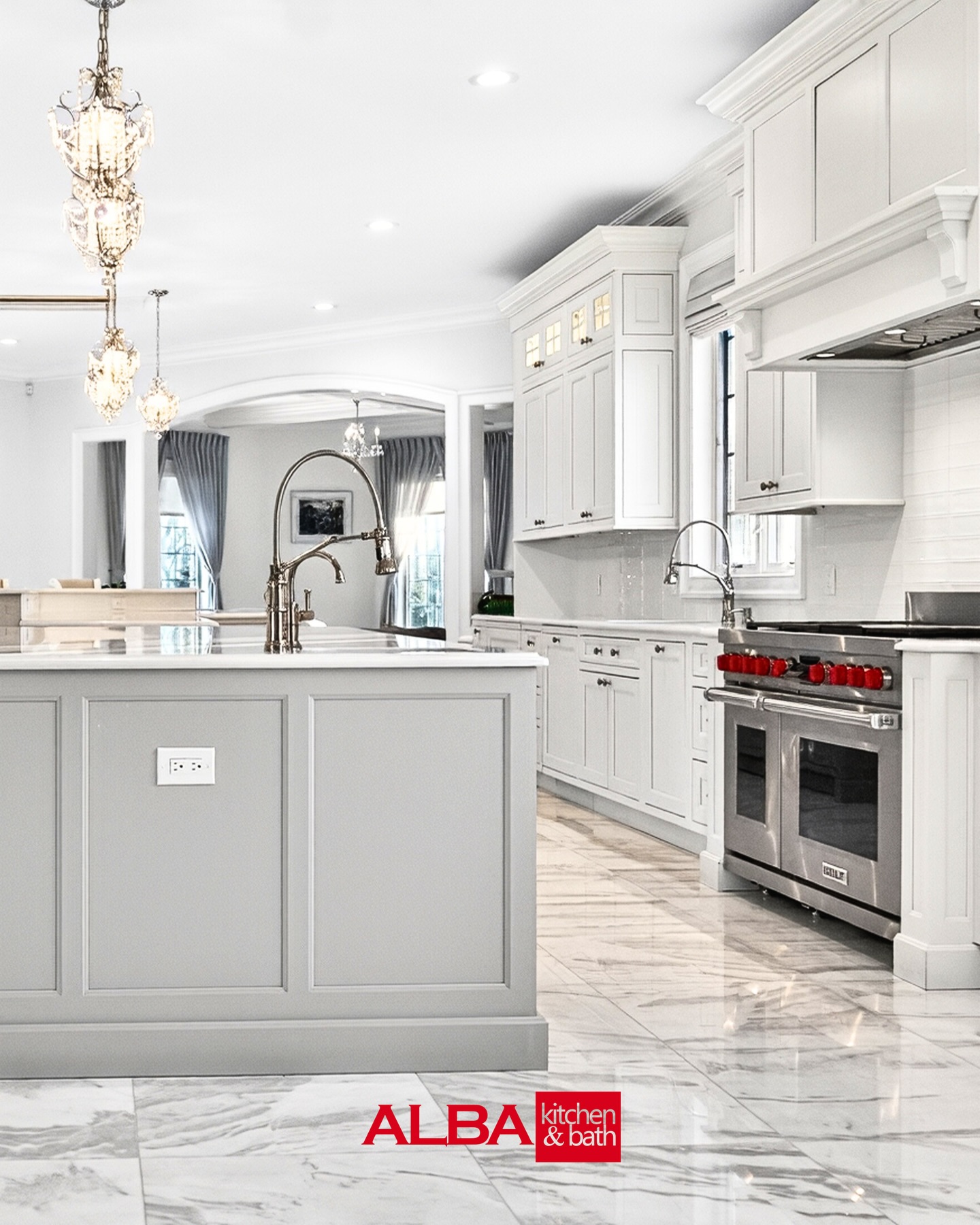 Luxury redefined by the talented designers of Alba Kitchen and Bath. Our Upper Saddle River project harmoniously showcases elegance.
#insetcabinets #kitchendesign #customkitchen