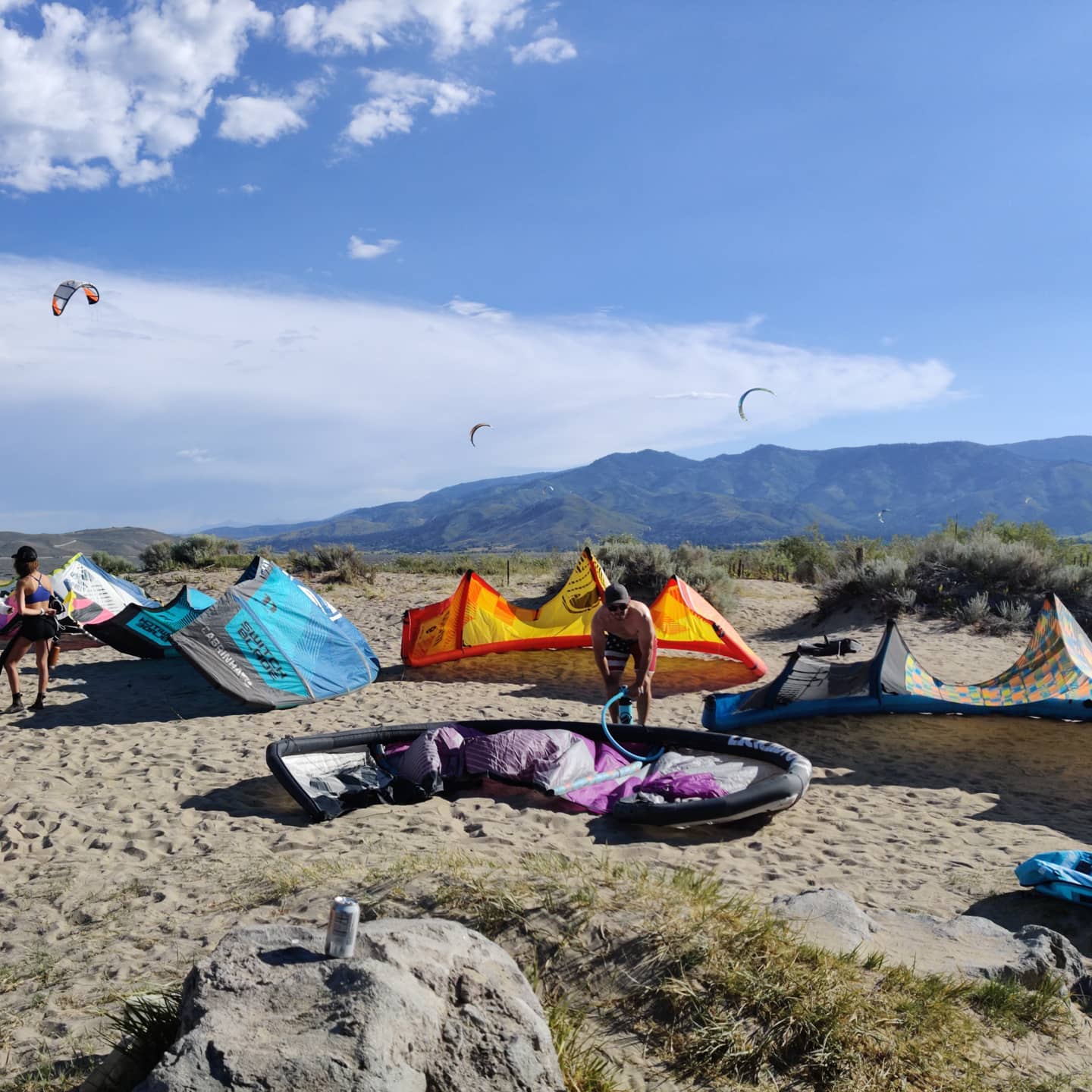 #washoelake catch the #wind to #kitesurf with @tahoe_kites. Best social distance sport in #reno #tahoe
